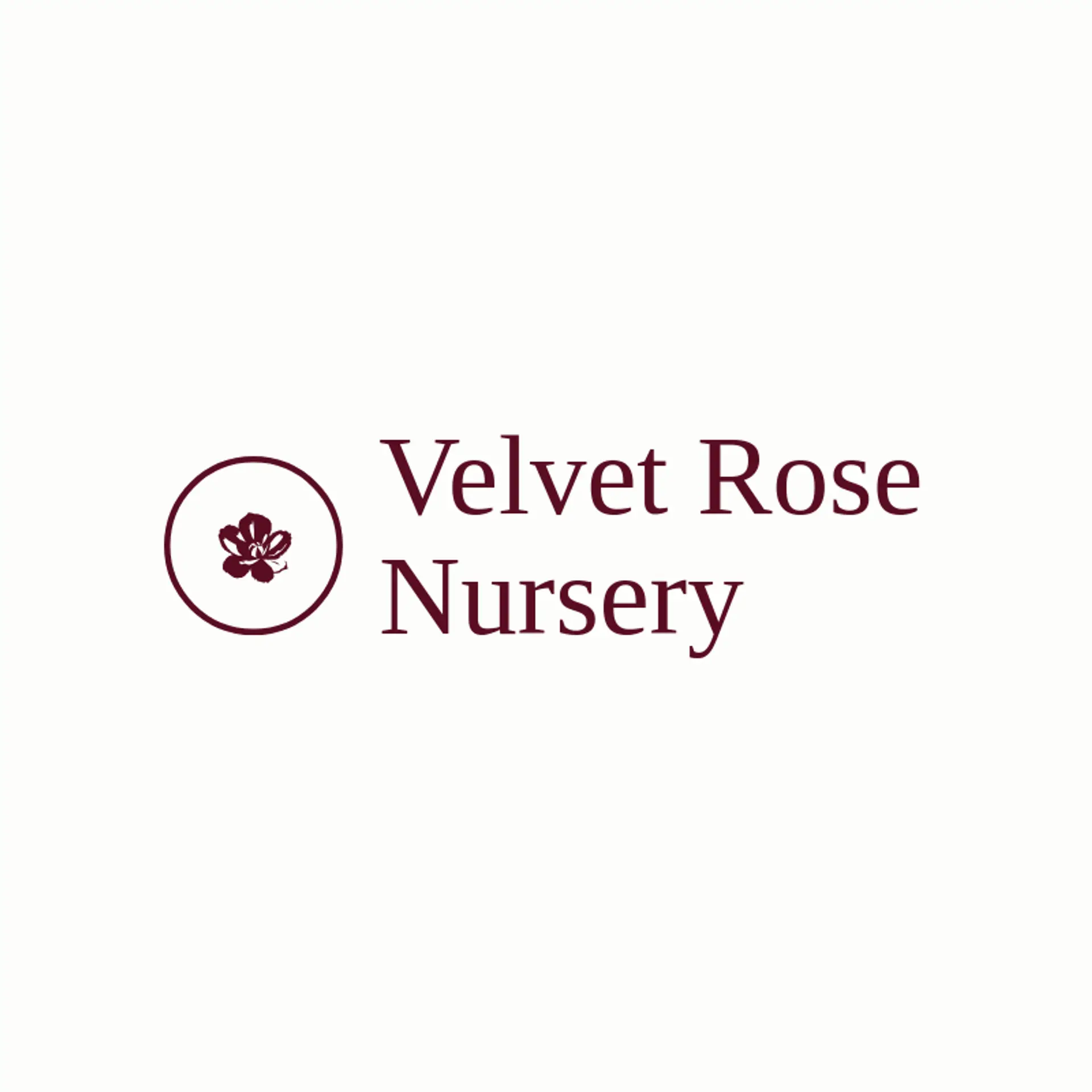 Velvet Rose Nursery logo for bloom