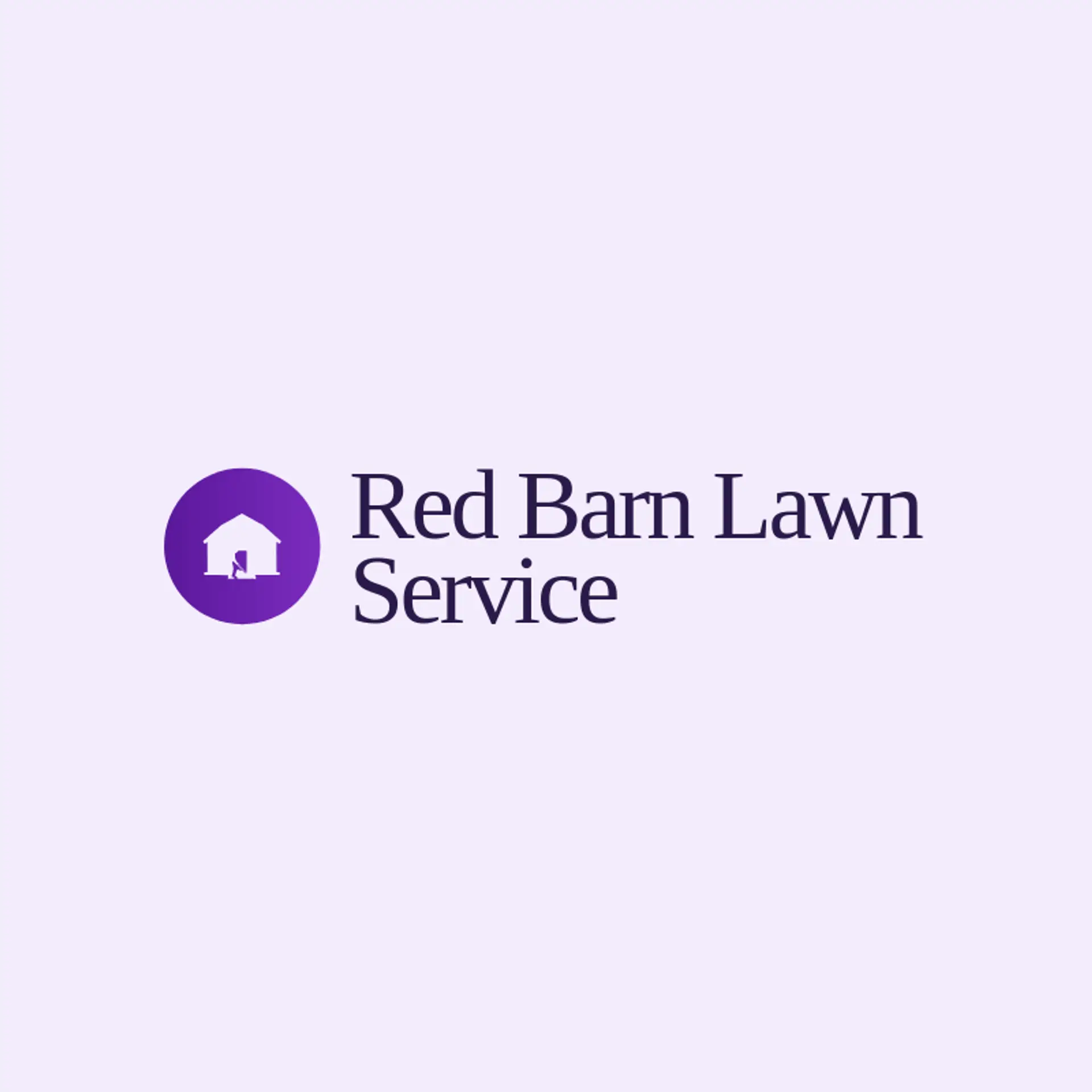 Red Barn Lawn Service logo for lawn mowing