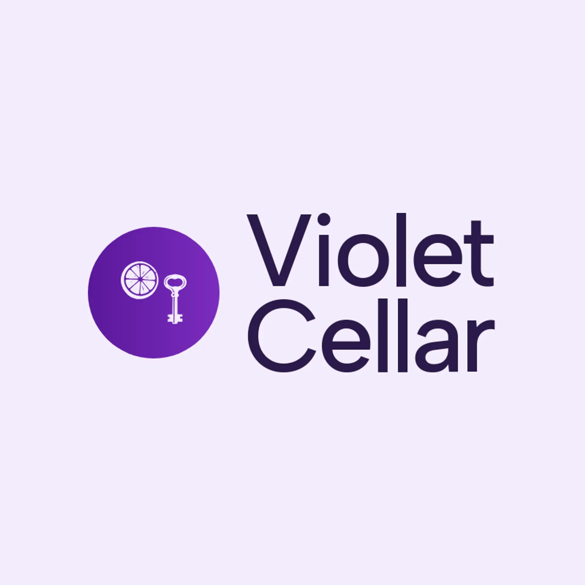 Violet Cellar logo for alcohol