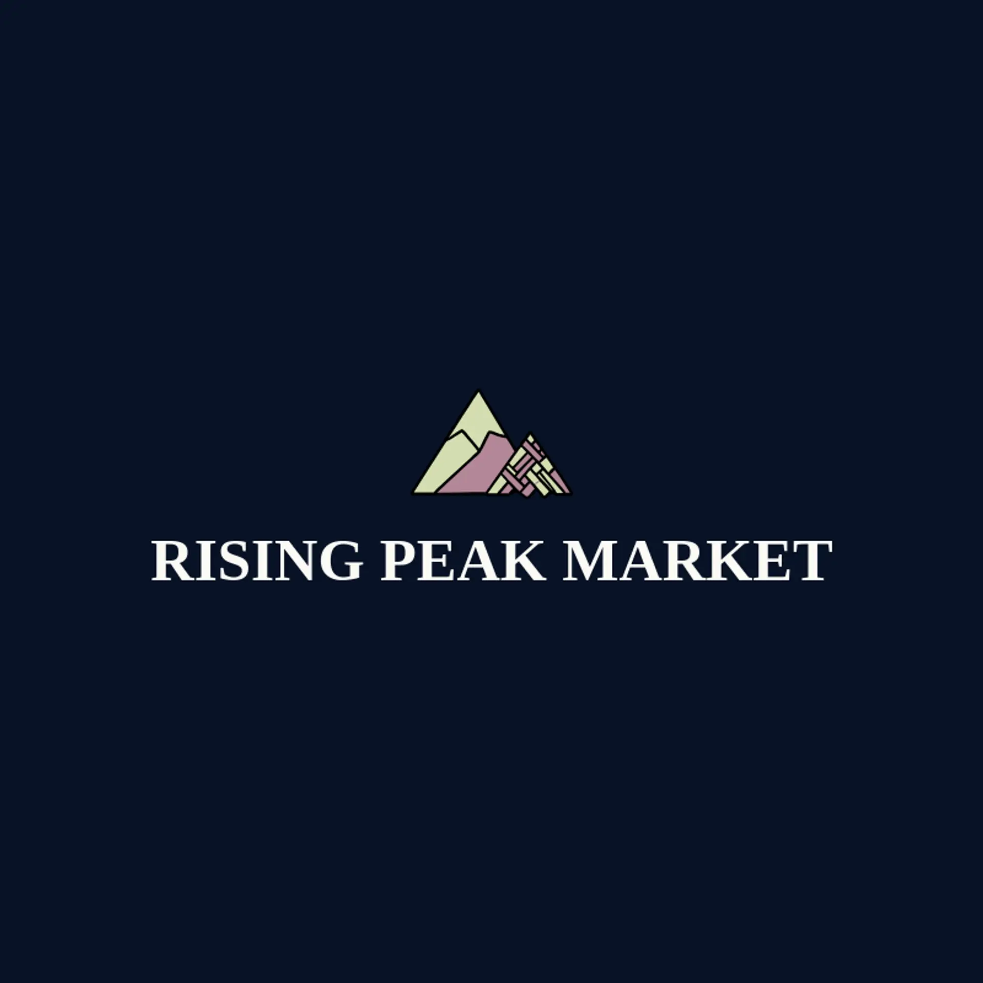 Rising Peak Market logo for native american