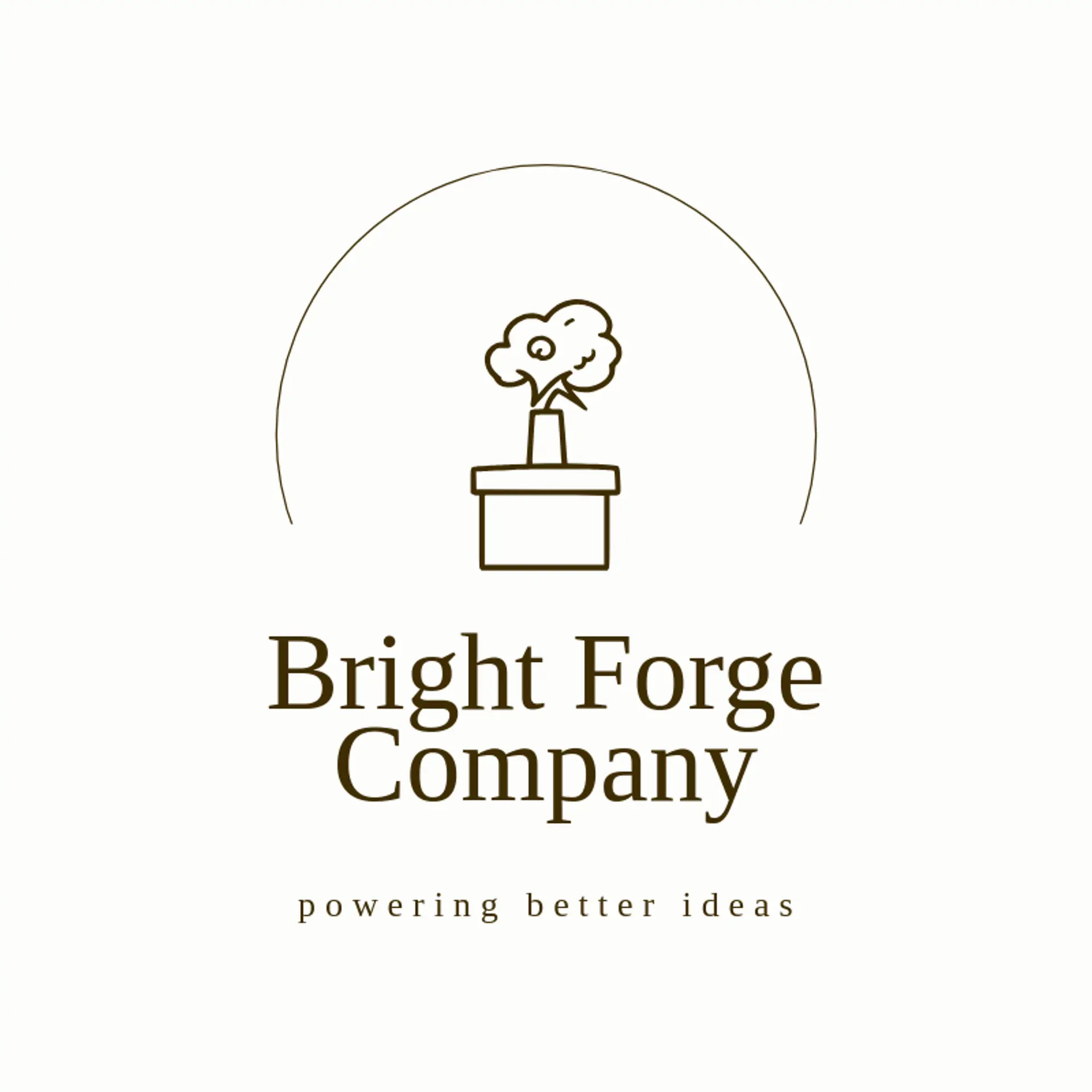Bright Forge Company logo for factory