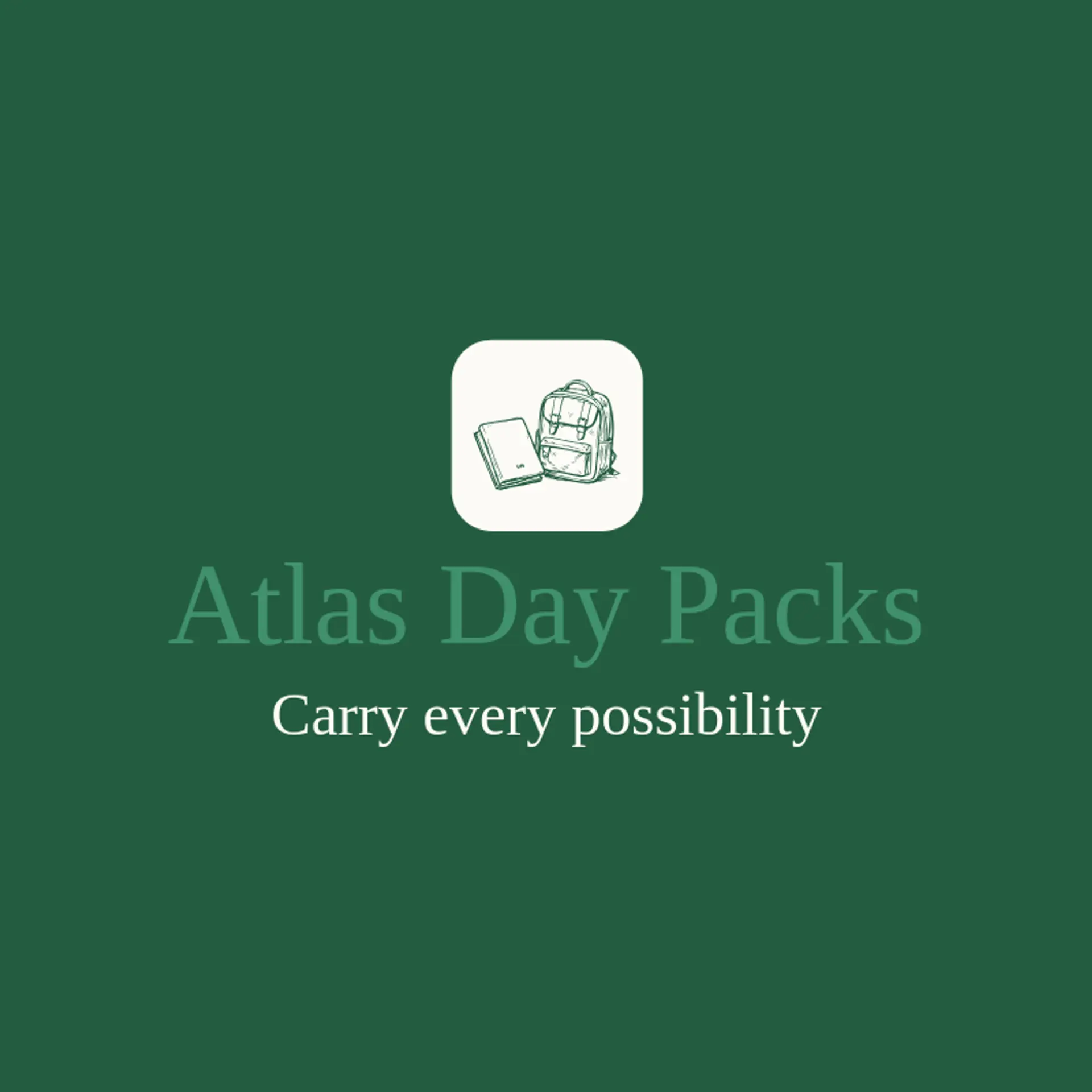 Atlas Day Packs logo for backpack