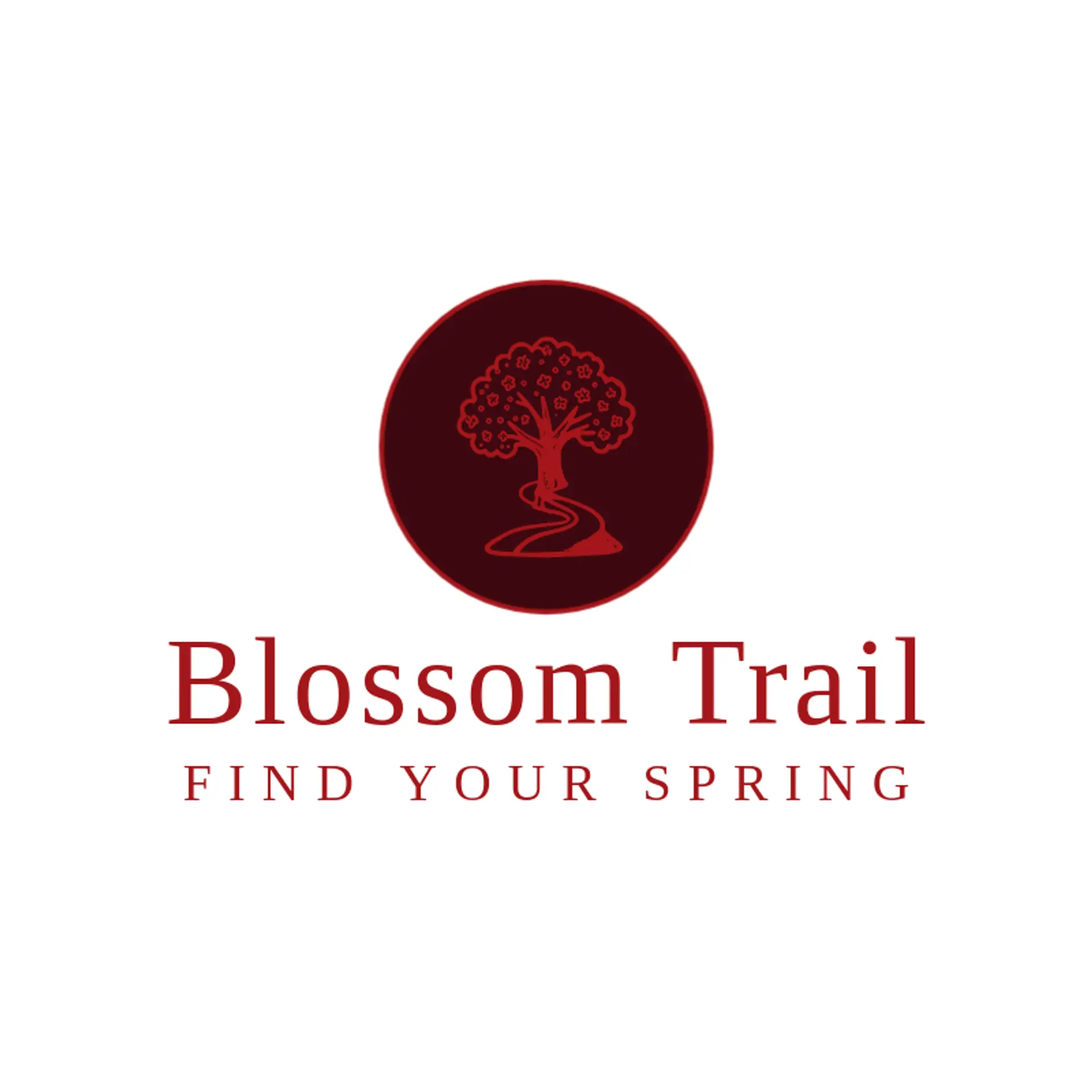 Blossom Trail logo for cherry blossom