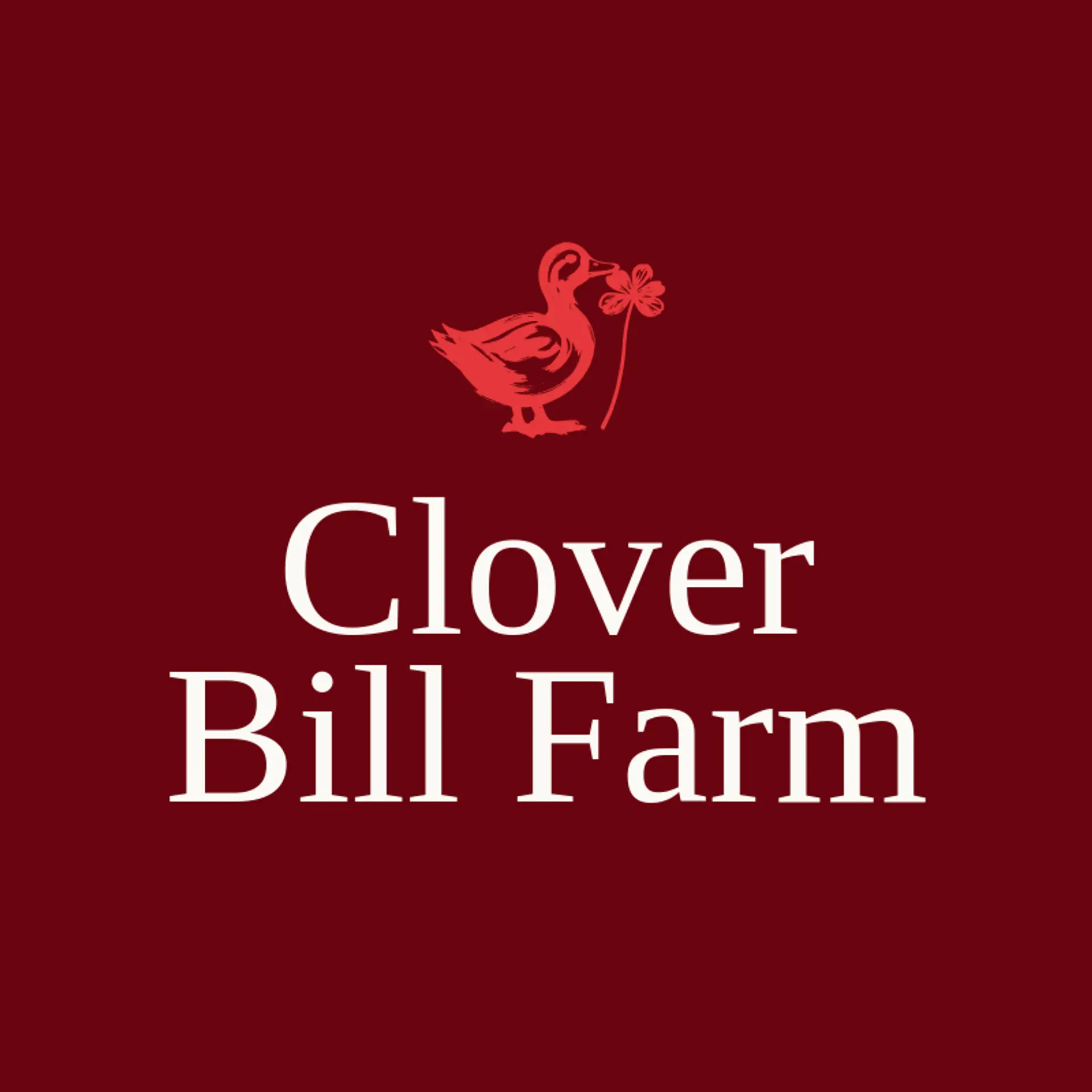 Clover Bill Farm logo for duck