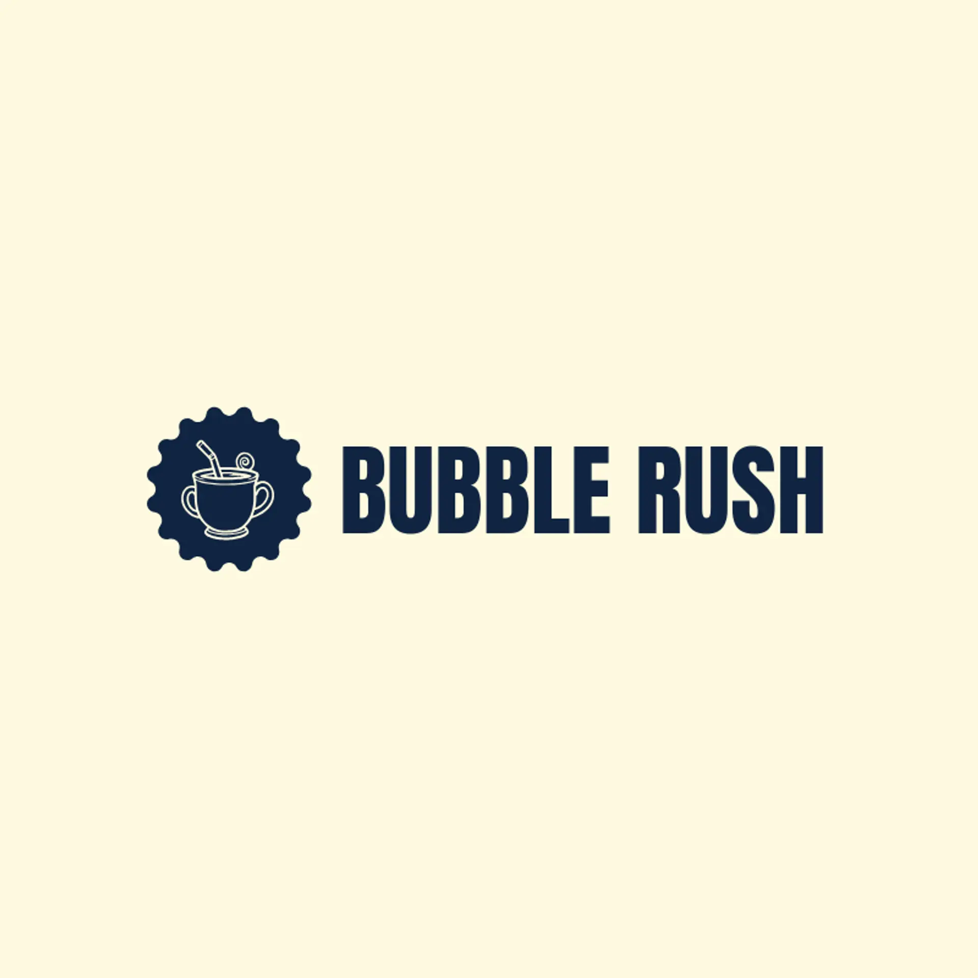Bubble Rush logo for milk tea