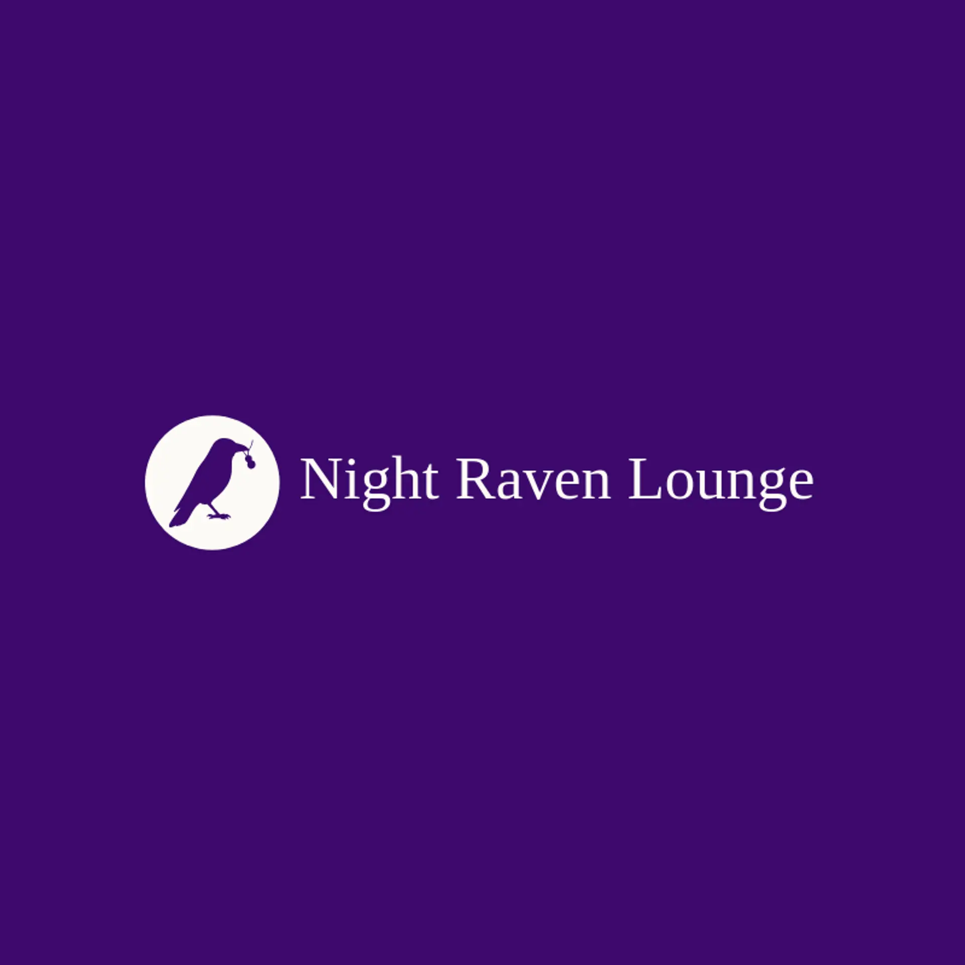 Night Raven Lounge logo for goth