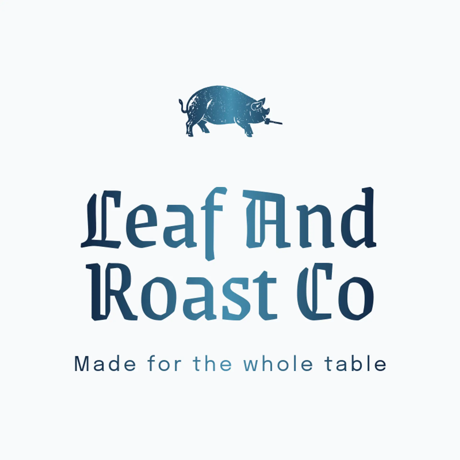 Leaf and Roast Co logo for lechon