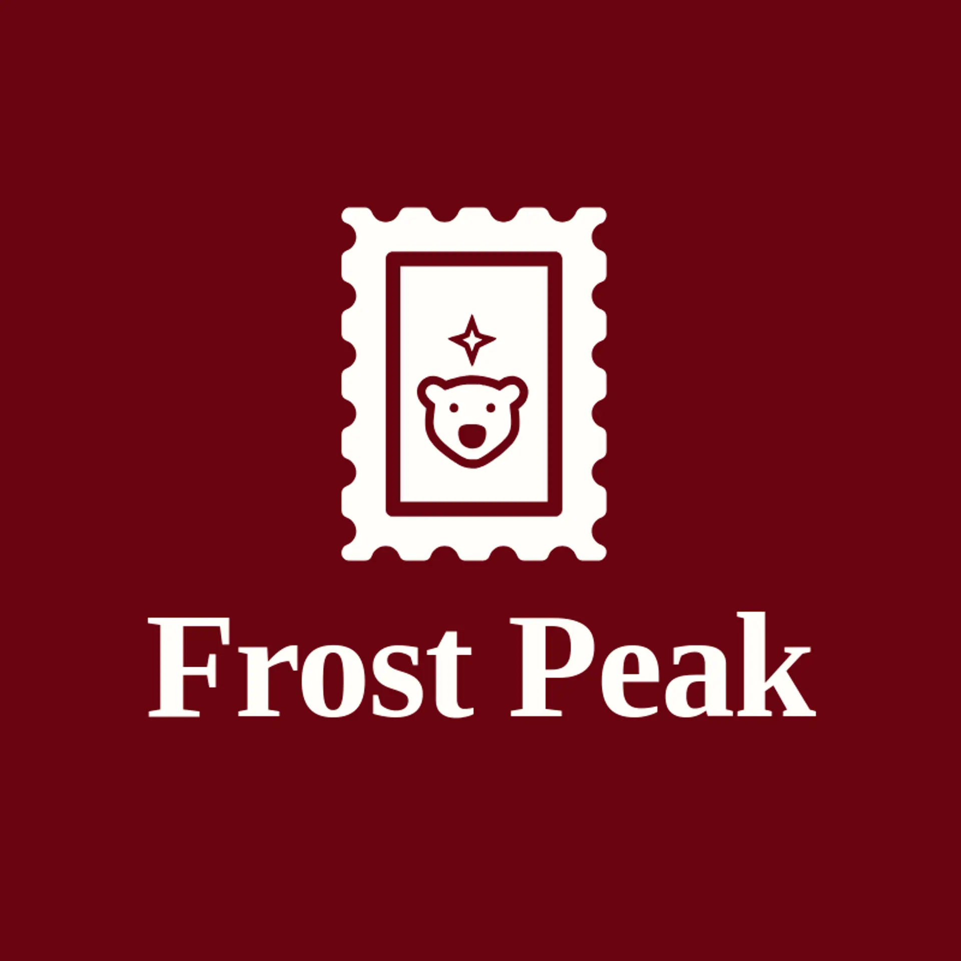 Frost Peak logo for polar bear