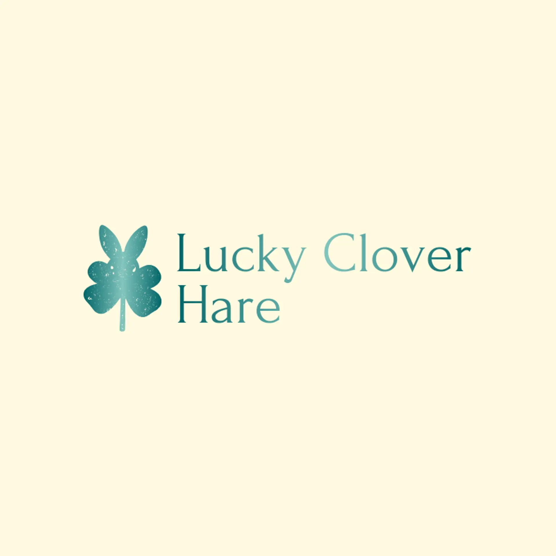 Lucky Clover Hare logo for rabbit