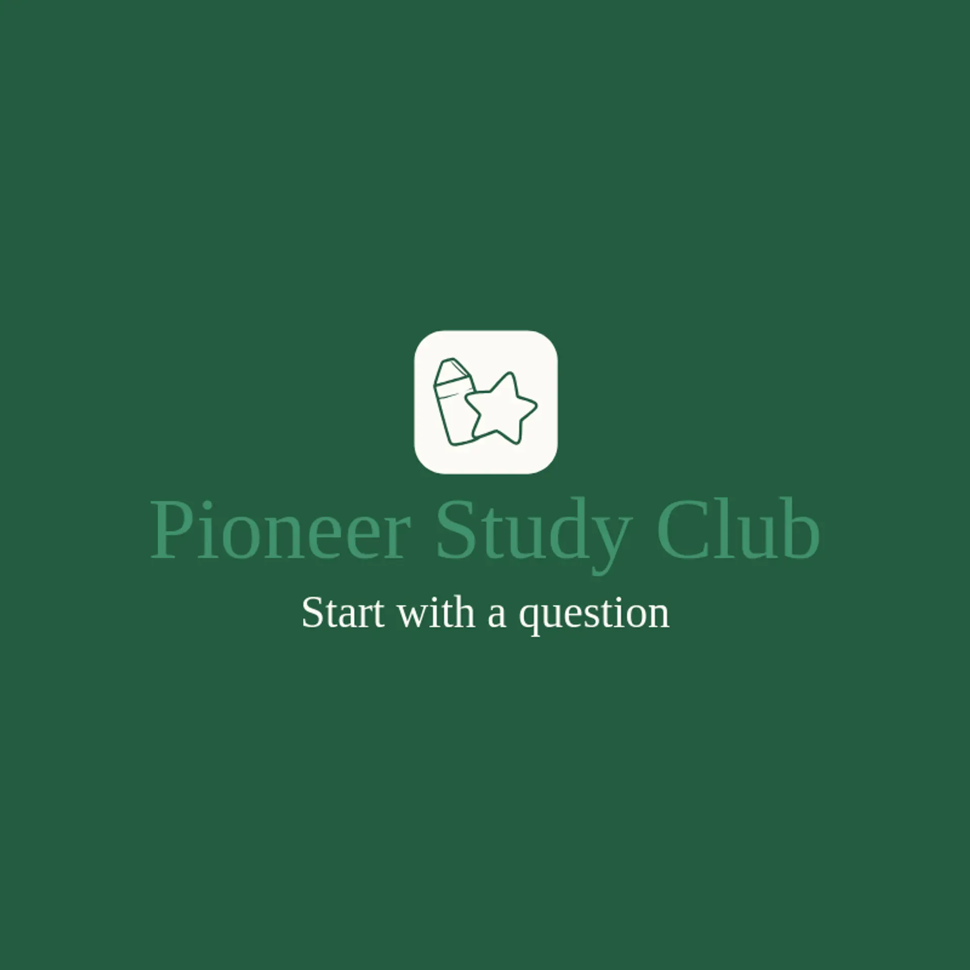 Pioneer Study Club logo for learning