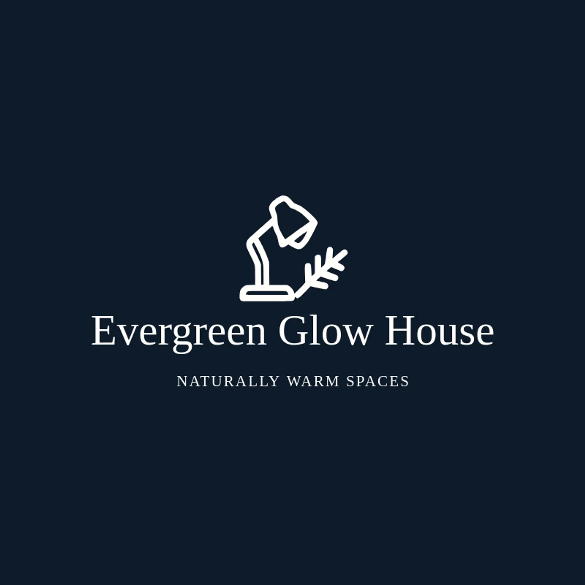Evergreen Glow House logo for lamp