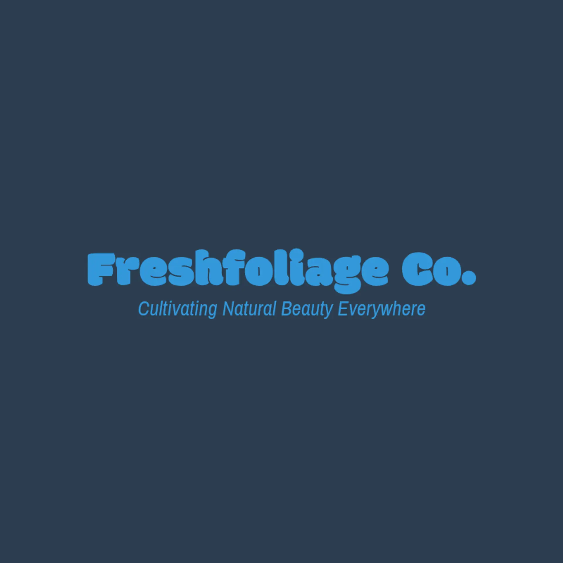 FreshFoliage Co. logo for cool landscaping