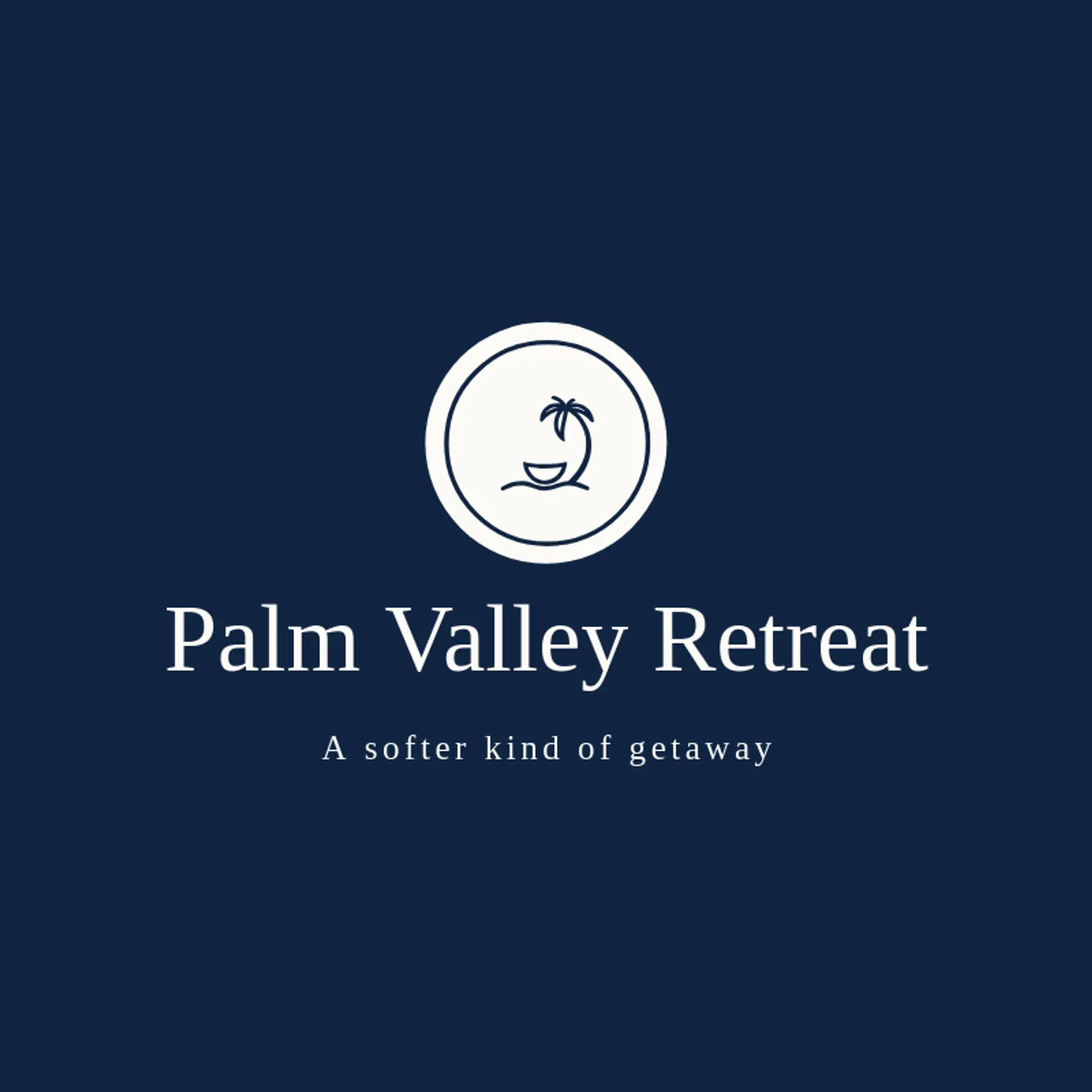 Palm Valley Retreat logo for oasis