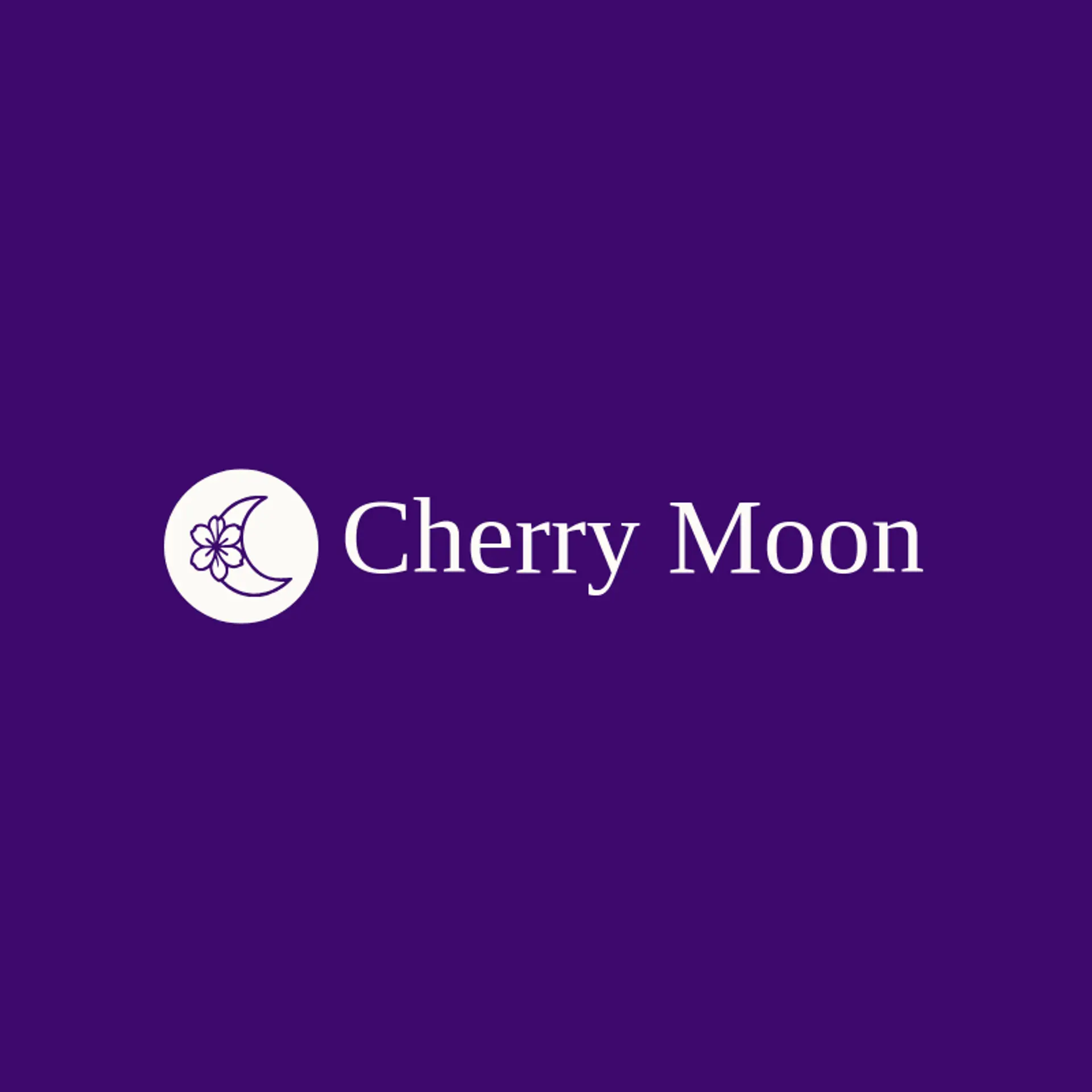 Cherry Moon logo for cherry blossom