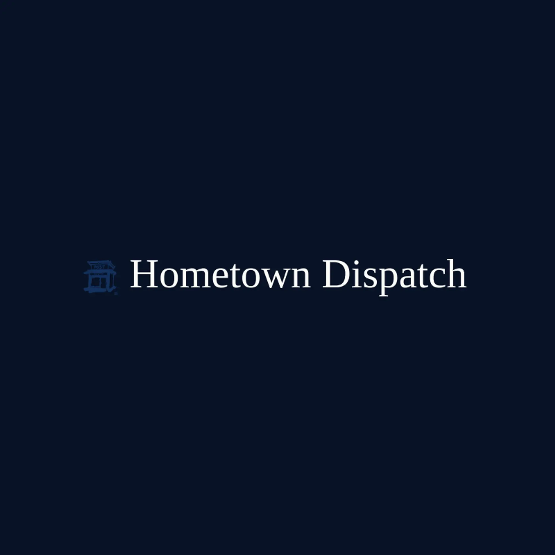 Hometown Dispatch logo for post office