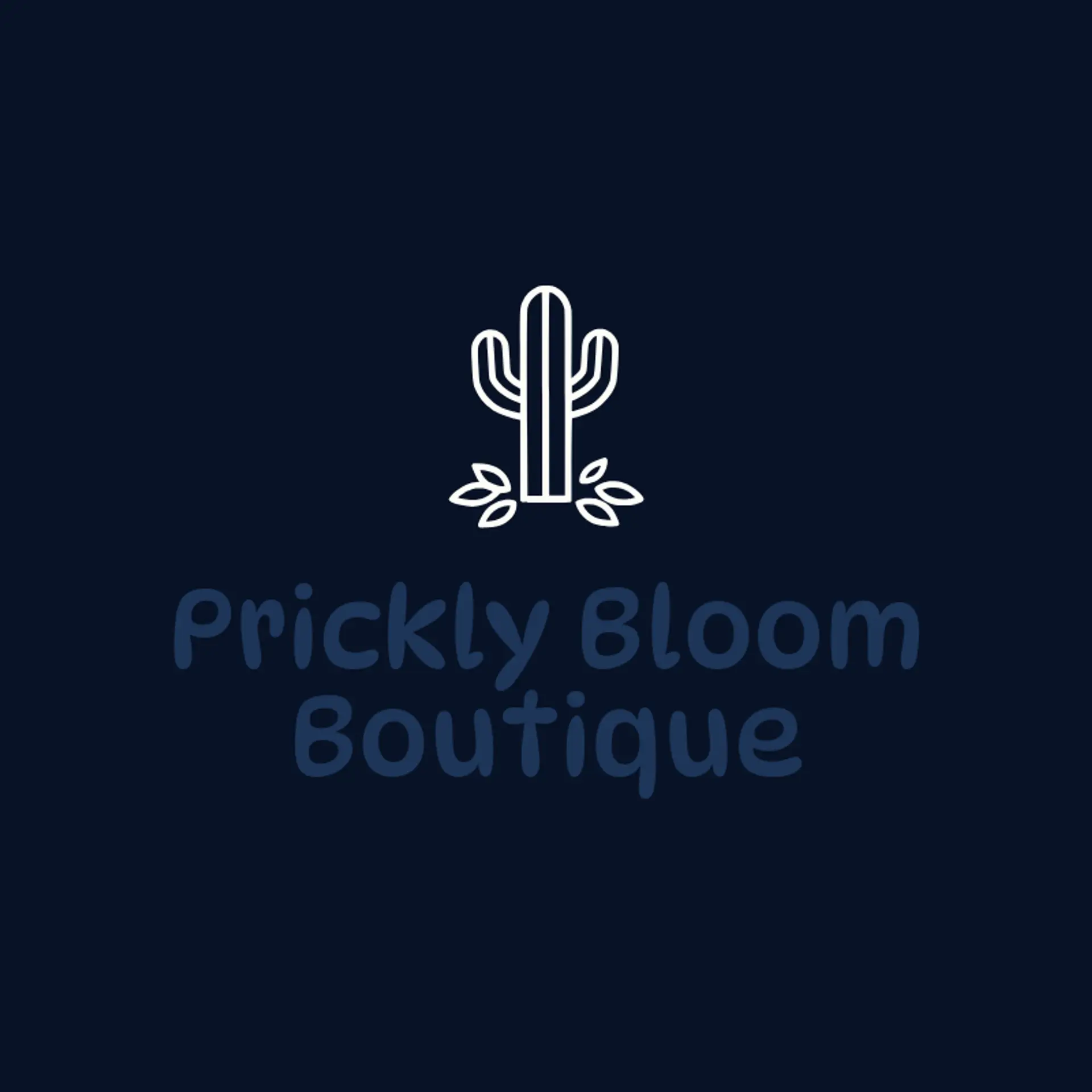 Prickly Bloom Boutique logo for cactus