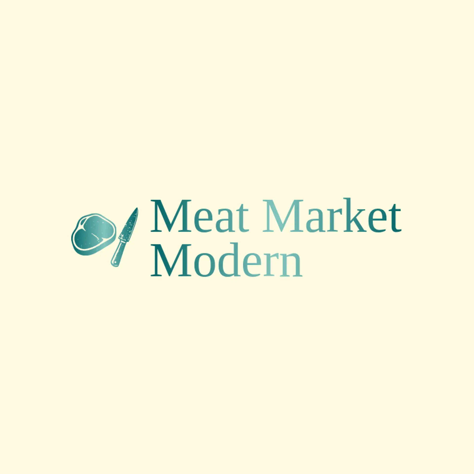 Meat Market Modern logo for beef