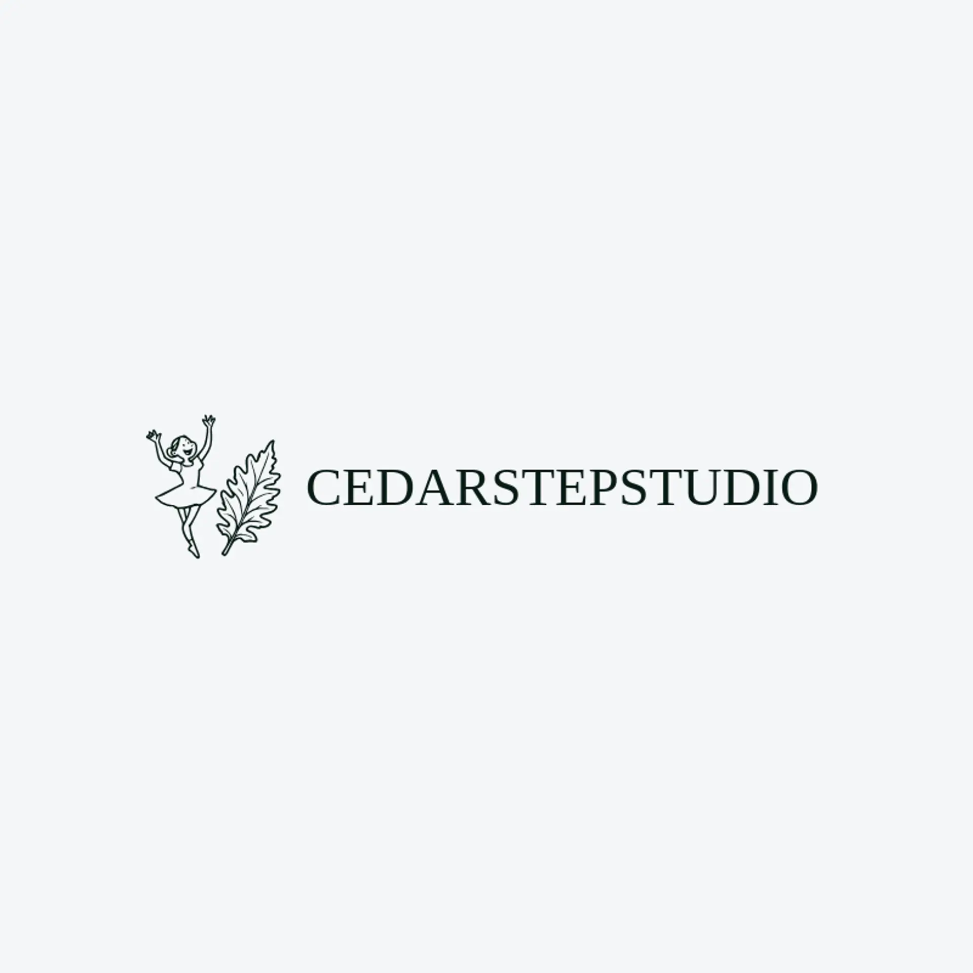Cedar Step Studio logo for dance studio