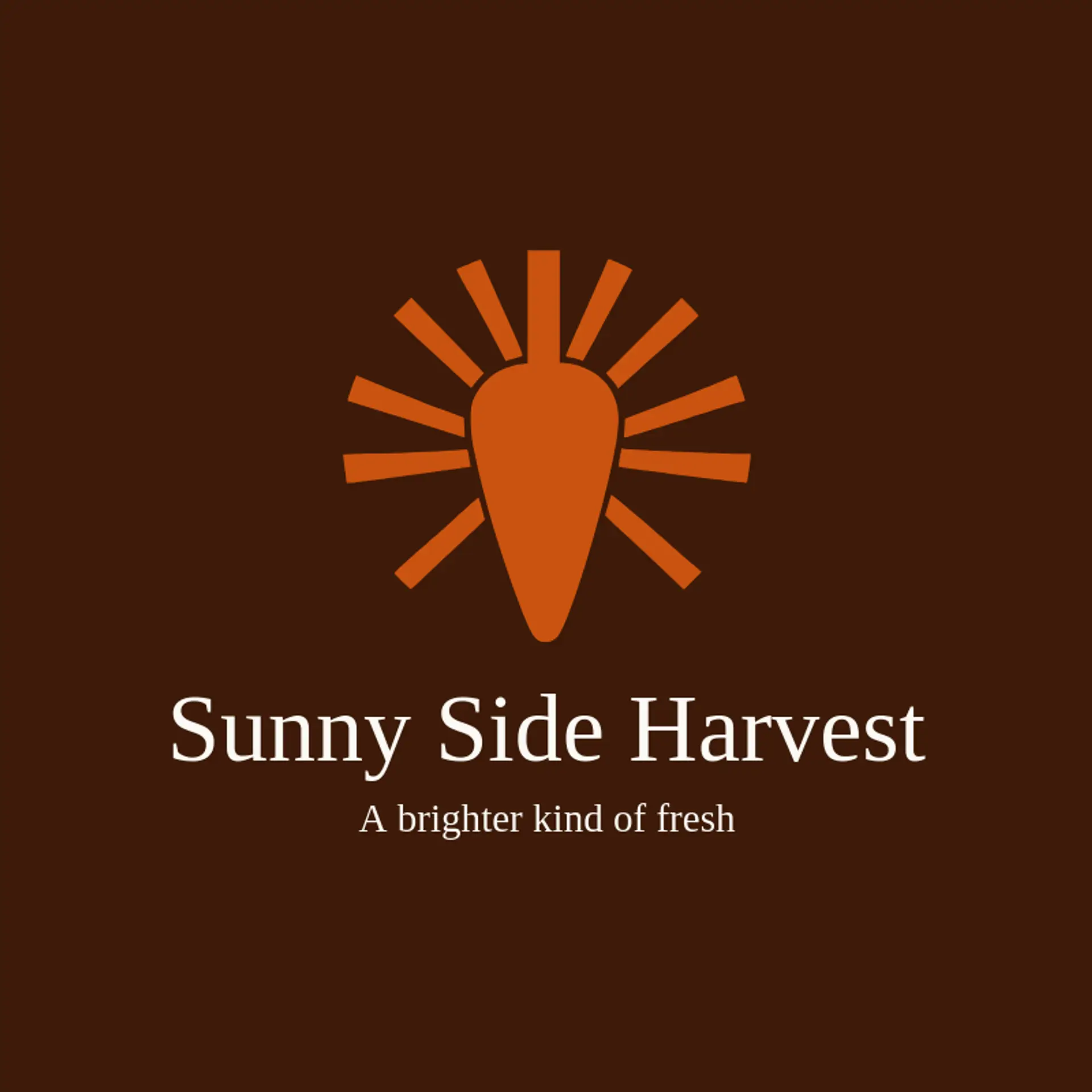 Sunny Side Harvest logo for carrot