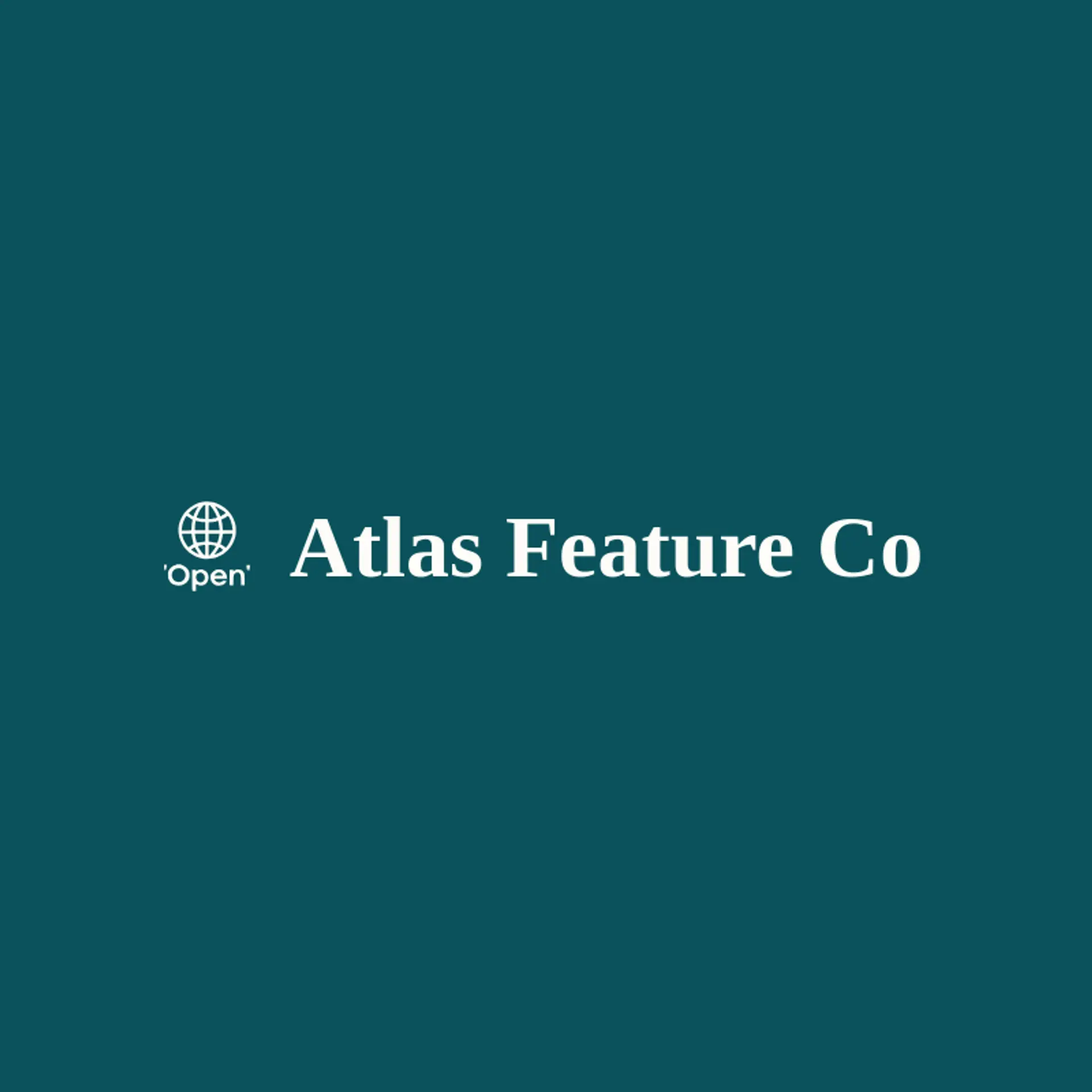 Atlas Feature Co logo for magazine