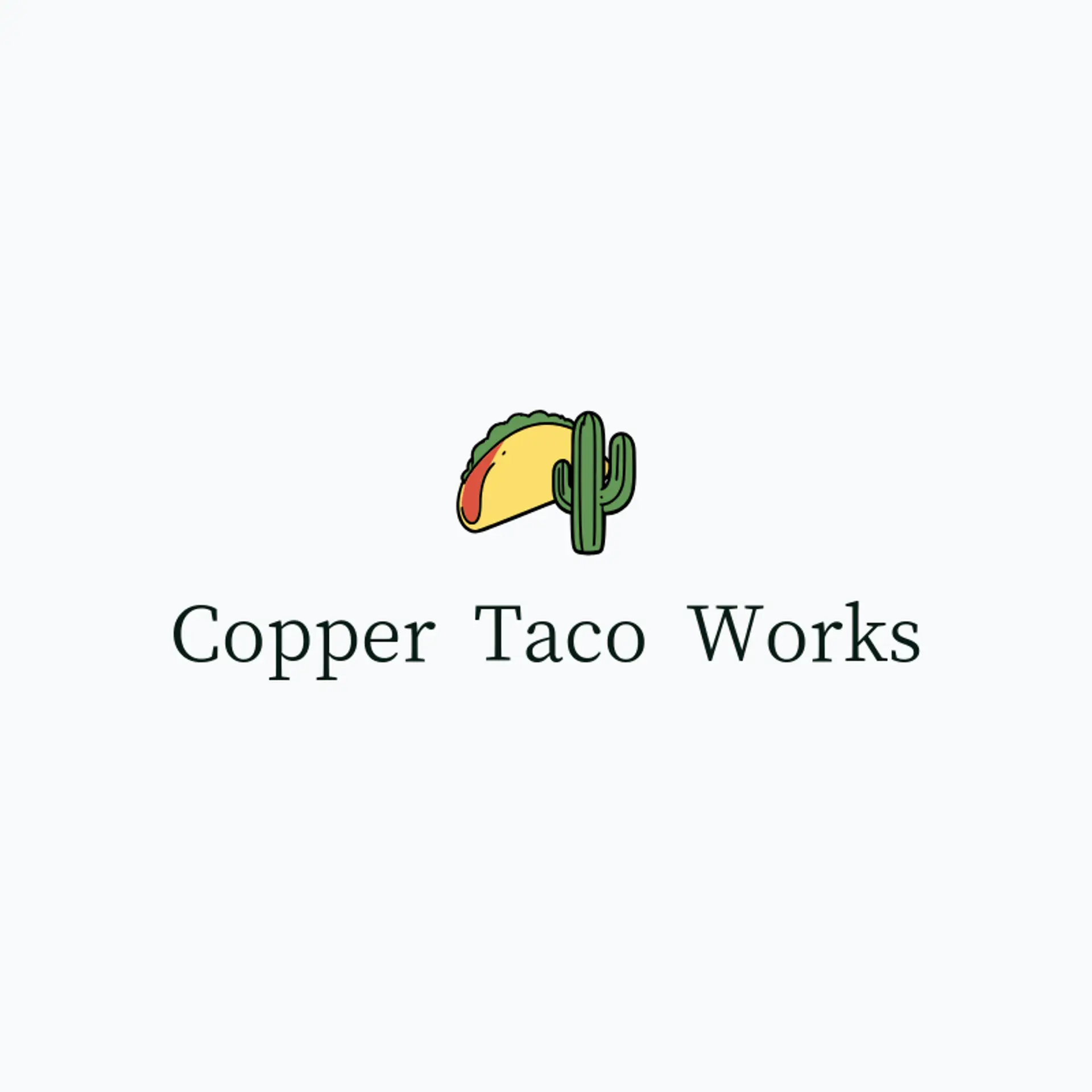 Copper Taco Works logo for taco