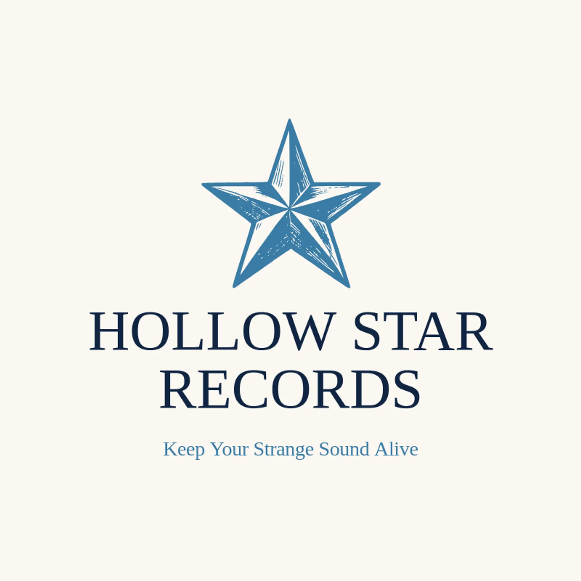 Hollow Star Records logo for goth