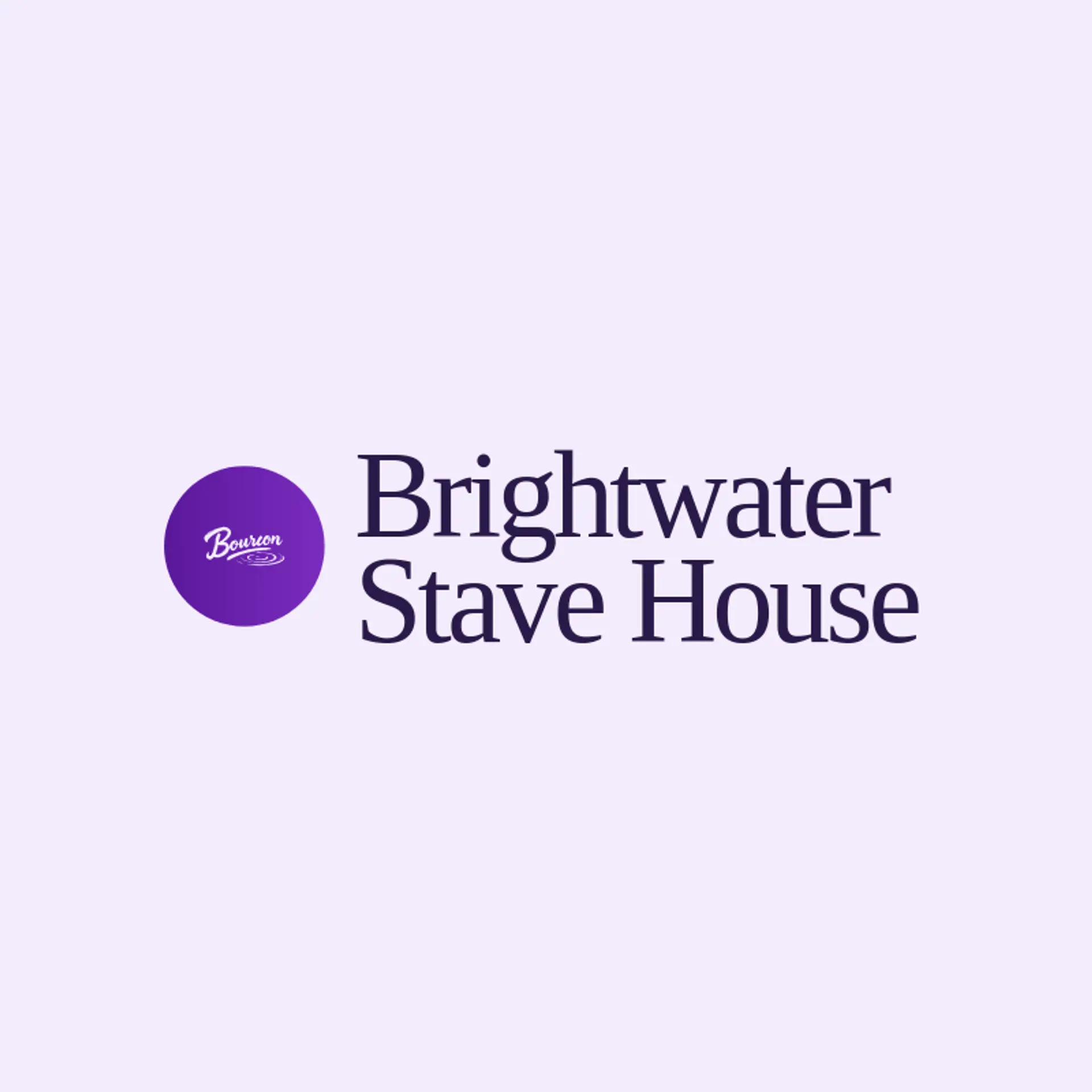 Brightwater Stave House logo for bourbon