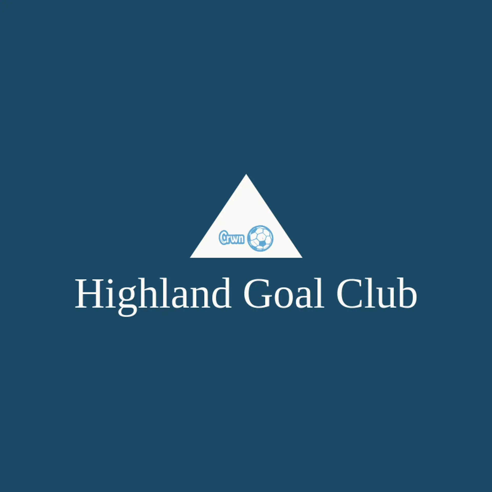Highland Goal Club logo for soccer ball
