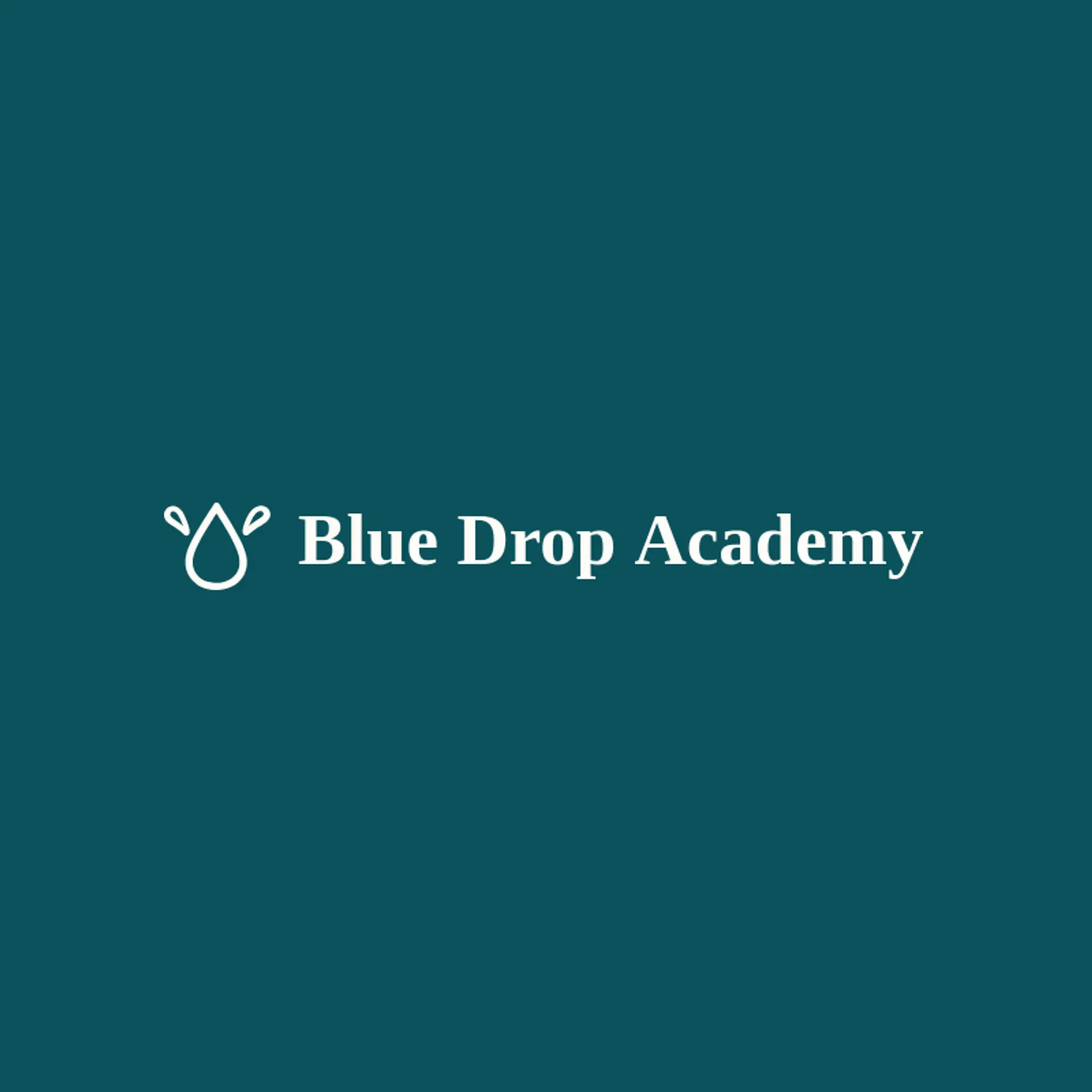 Blue Drop Academy logo for swimming