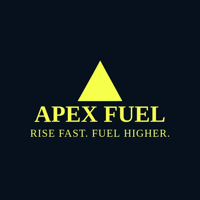 The drink name Apex Fuel as a branded logo with a single color icon