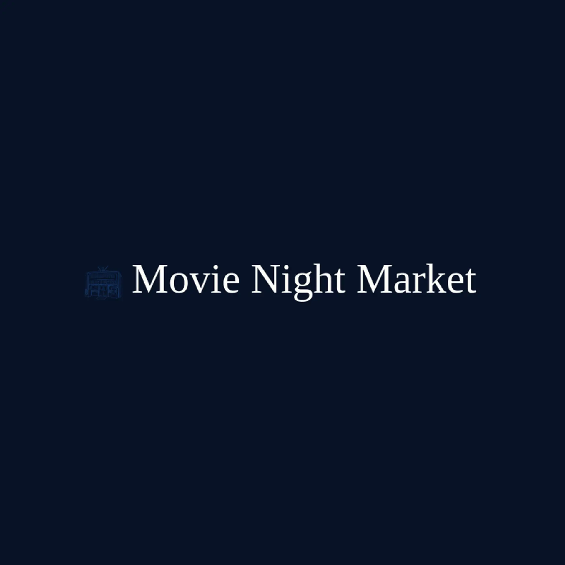 Movie Night Market logo for blockbuster