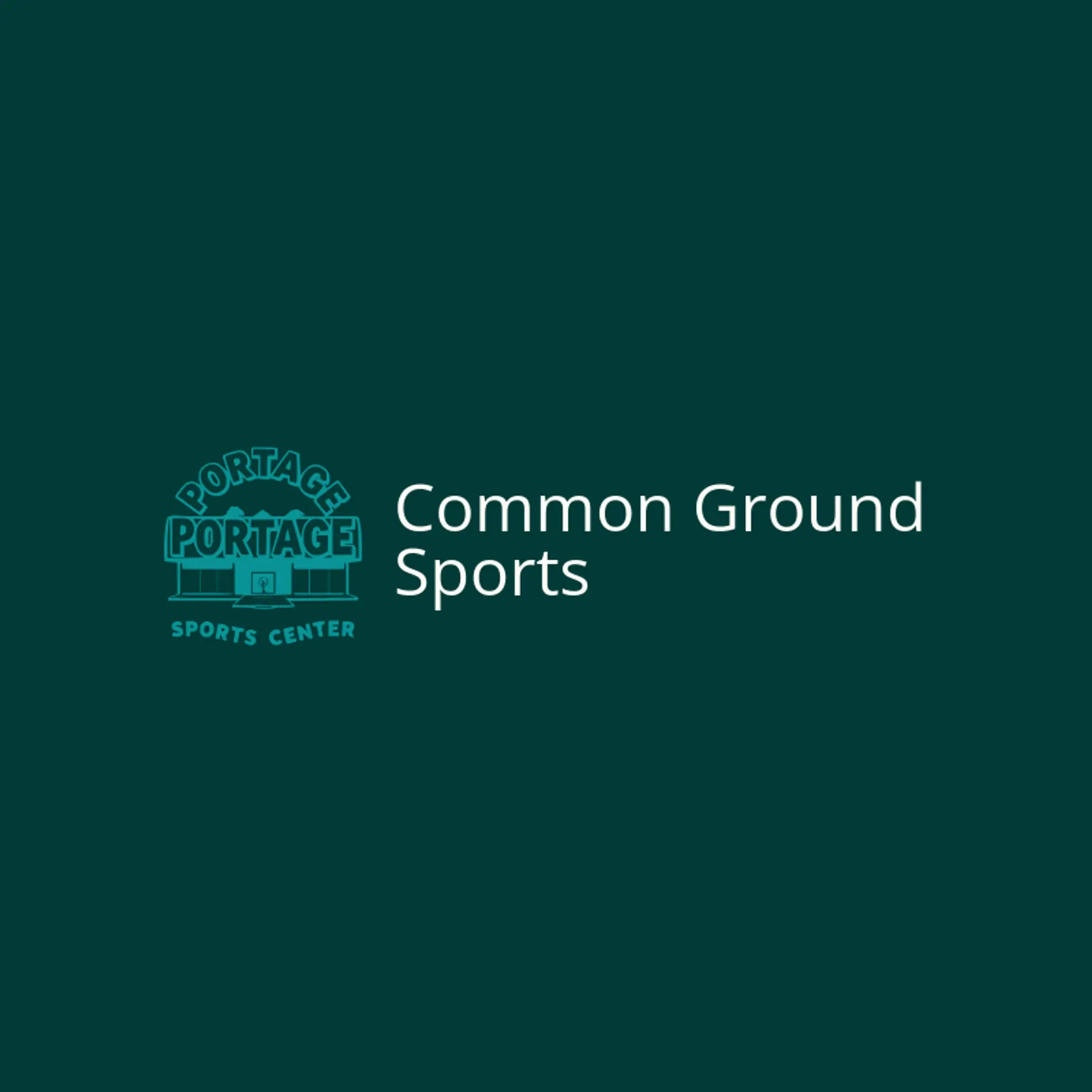 Common Ground Sports logo for sports center