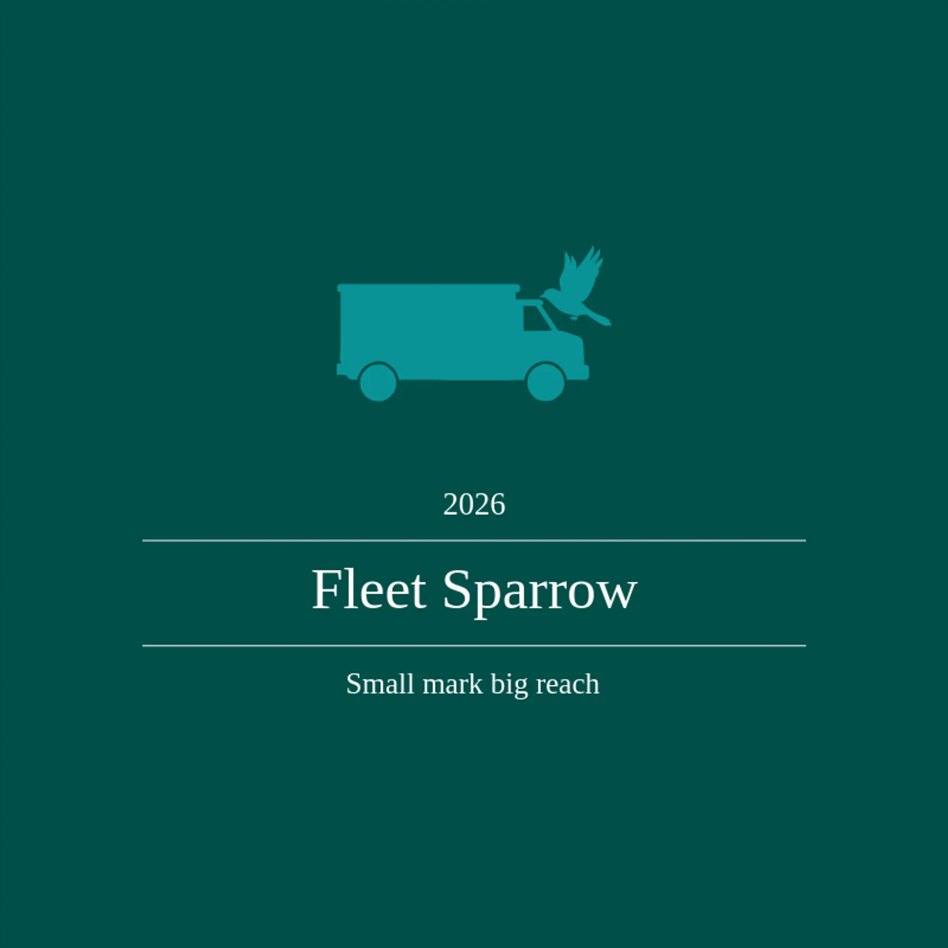 Fleet Sparrow logo for shipping