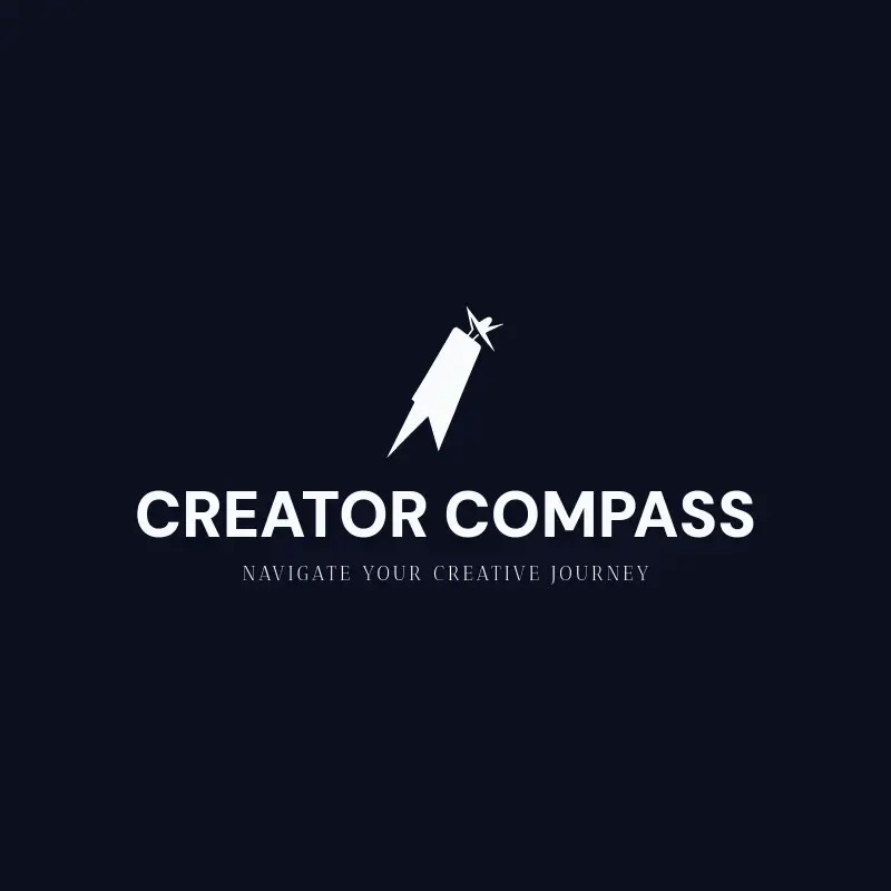 The Instagram name Creator Compass as a branded logo with a single color icon