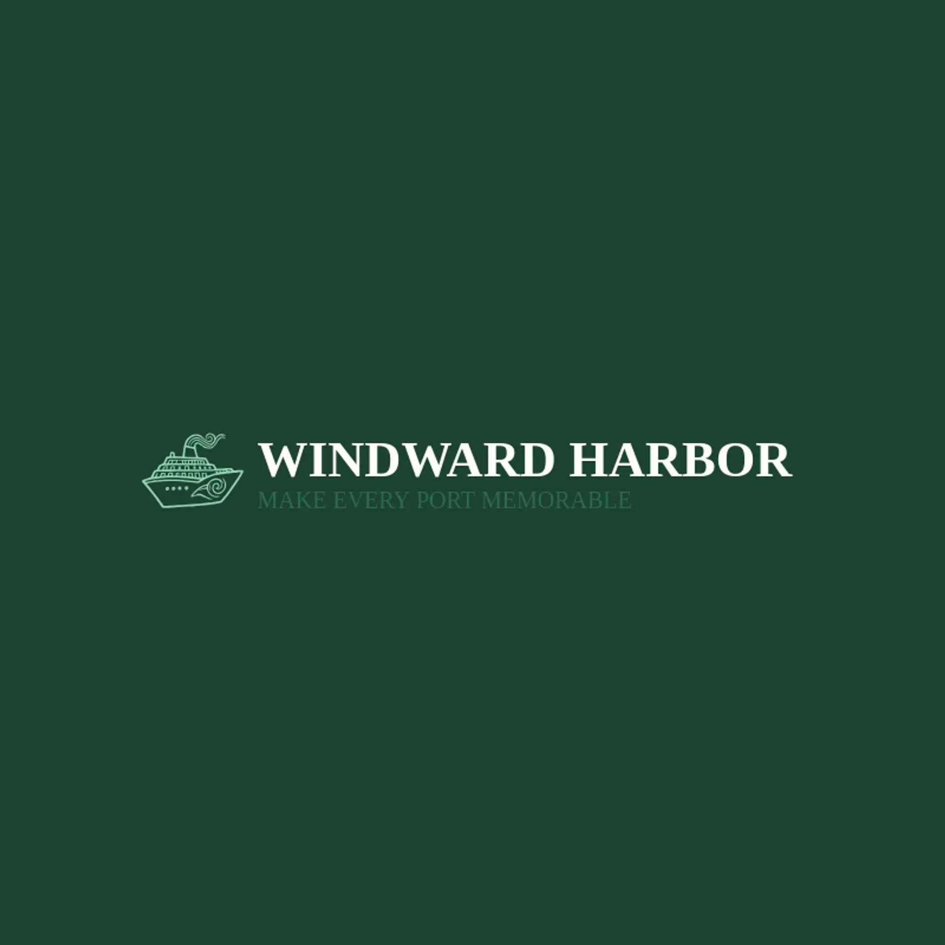 Windward Harbor logo for cruise ship