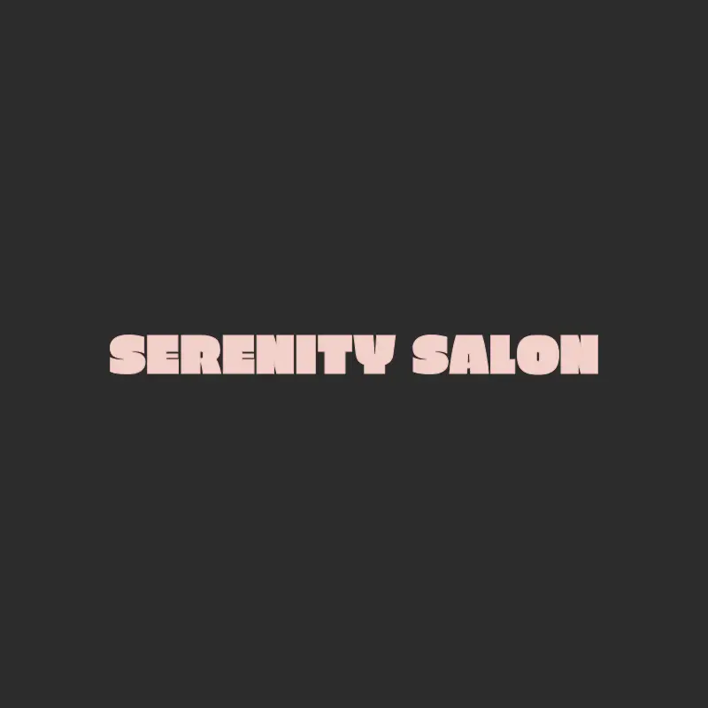 Serenity Salon logo for beauty salon