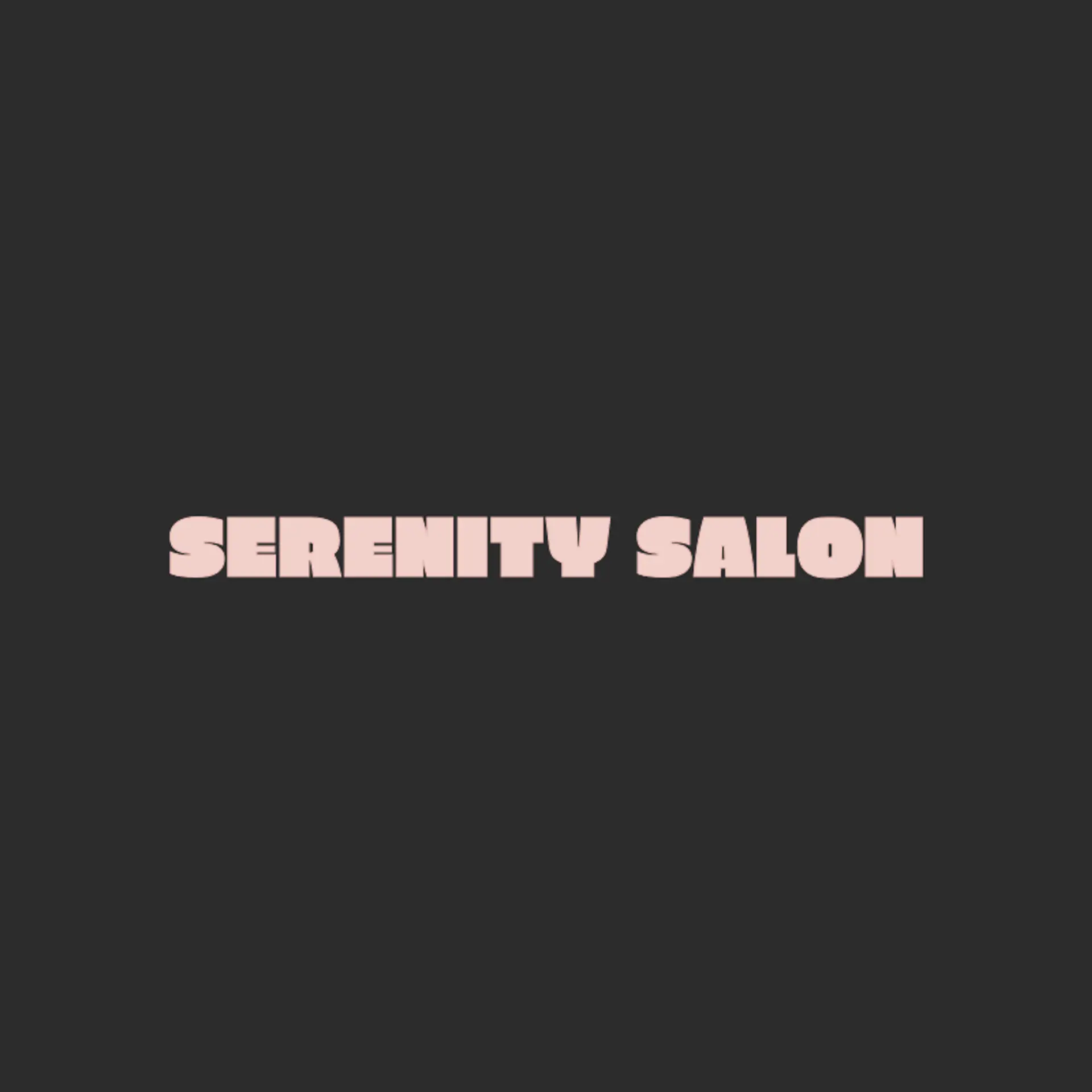Serenity Salon logo for beauty salon