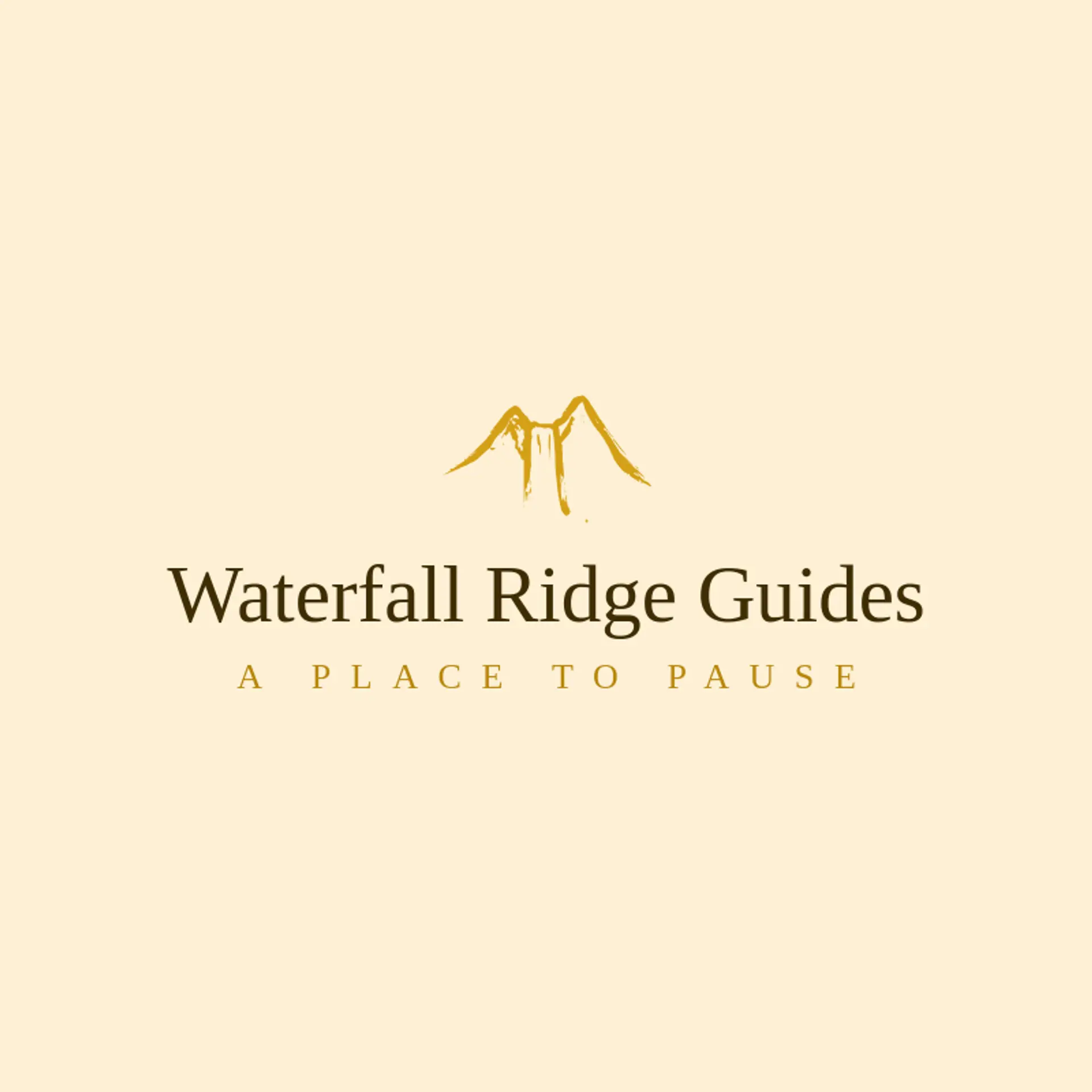 Waterfall Ridge Guides logo for landmark
