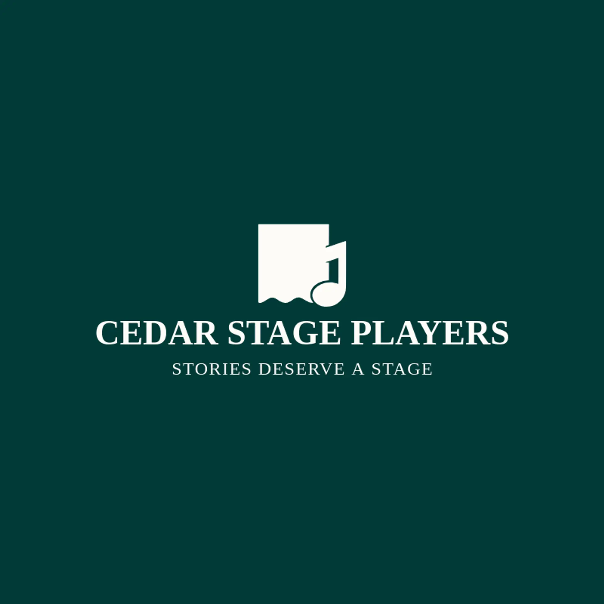 Cedar Stage Players logo for theatre