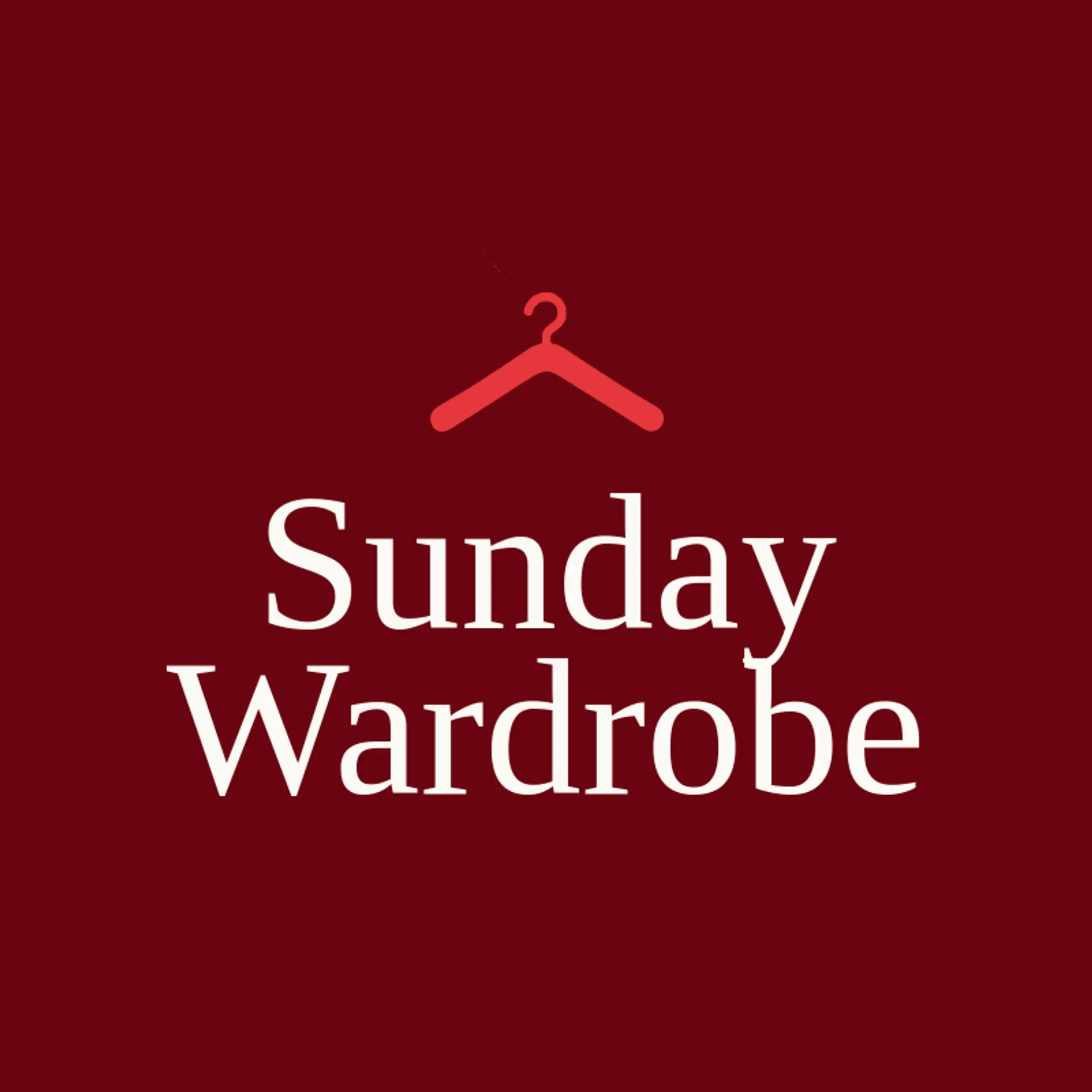 Sunday Wardrobe logo for clothing store