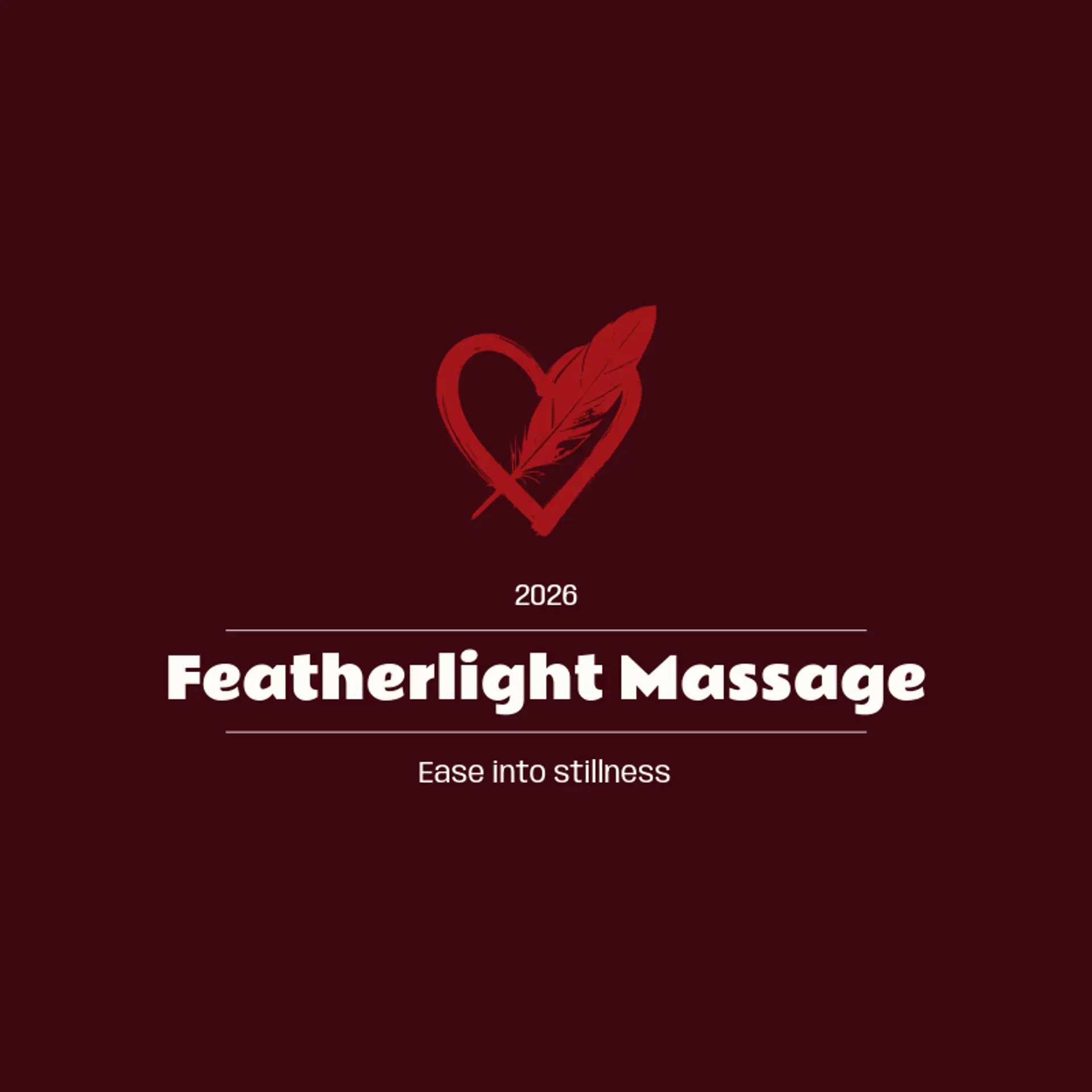 Featherlight Massage logo for heart