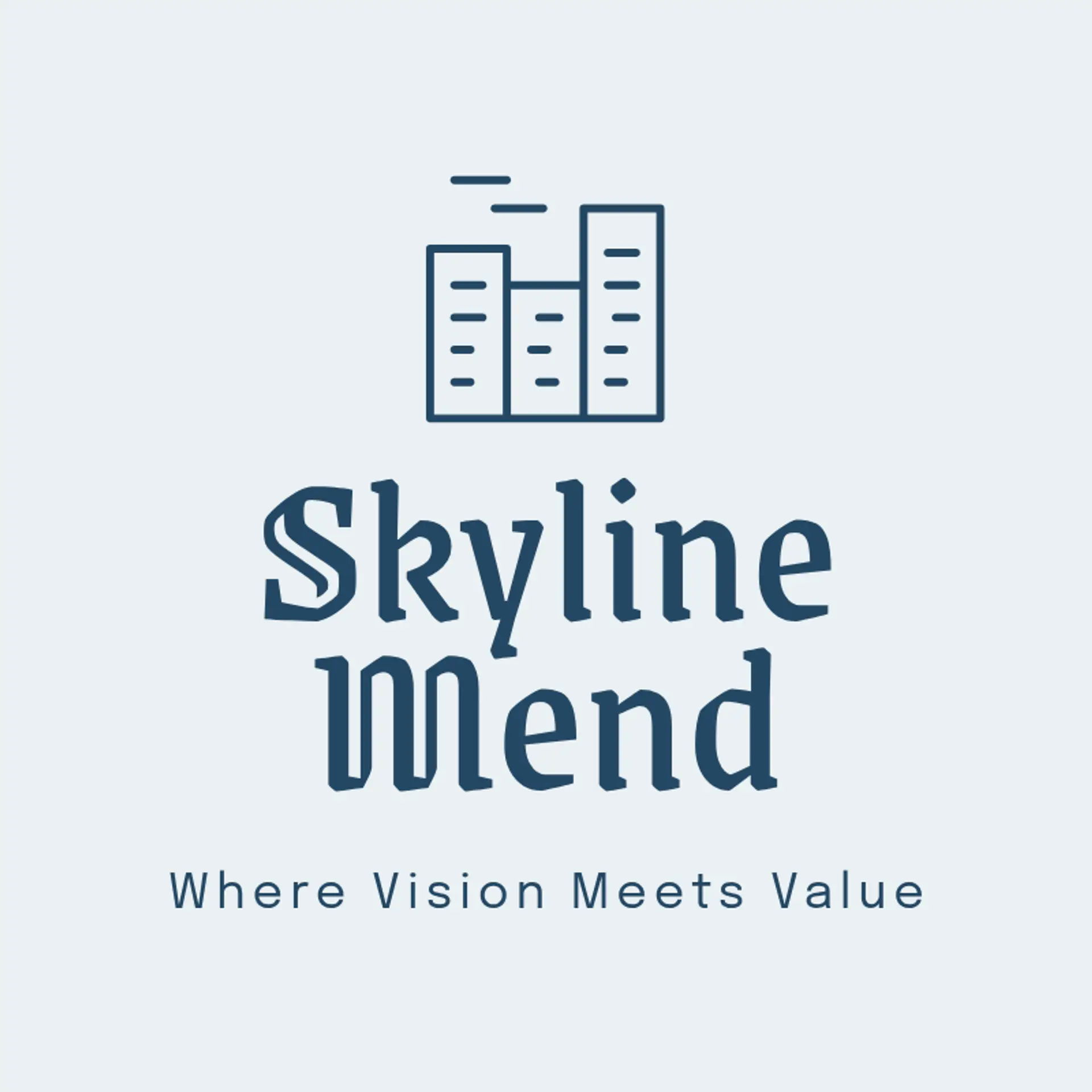 Skyline Mend logo for modern real estate