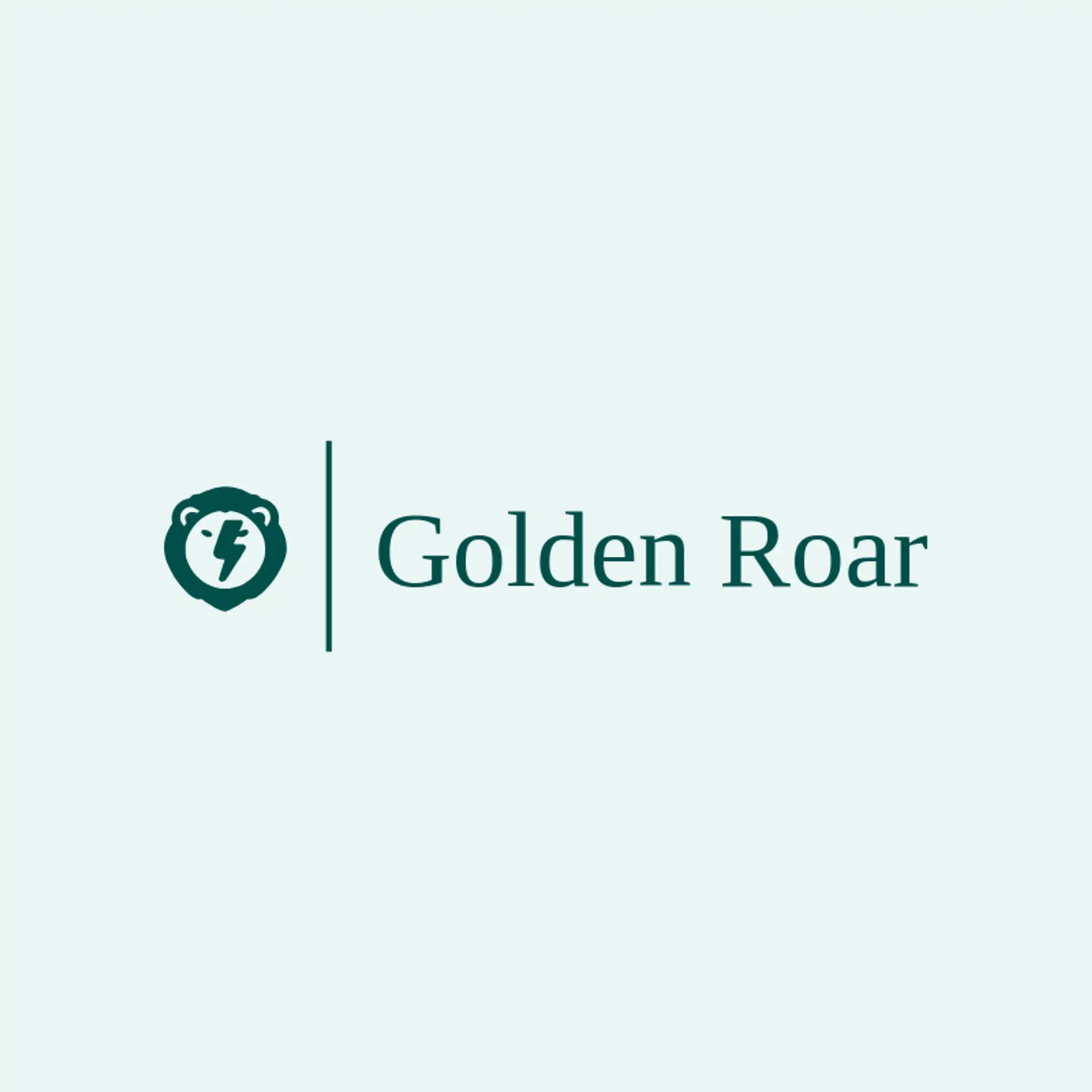Golden Roar logo for rock music