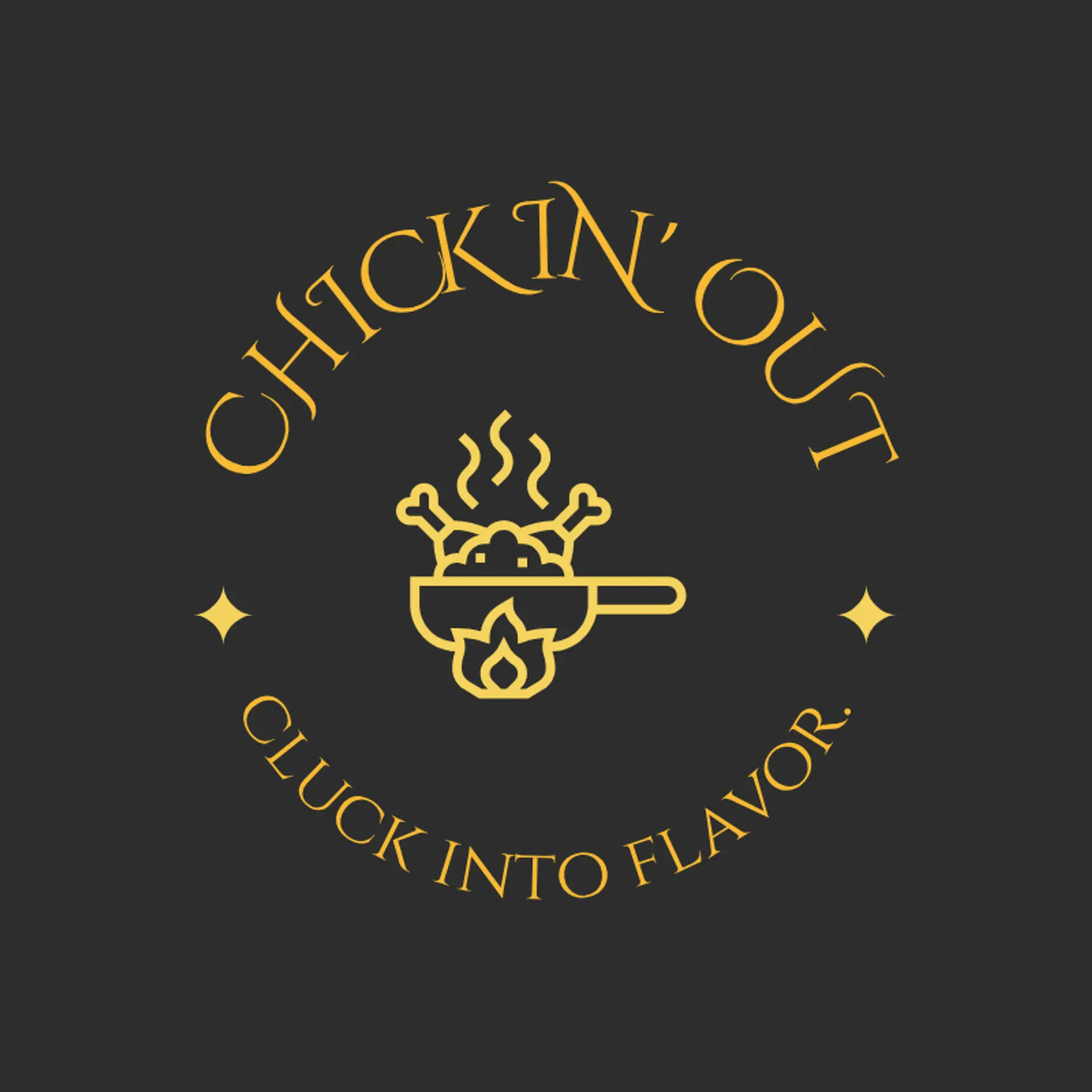 Chickin' Out logo for chicken restaurant