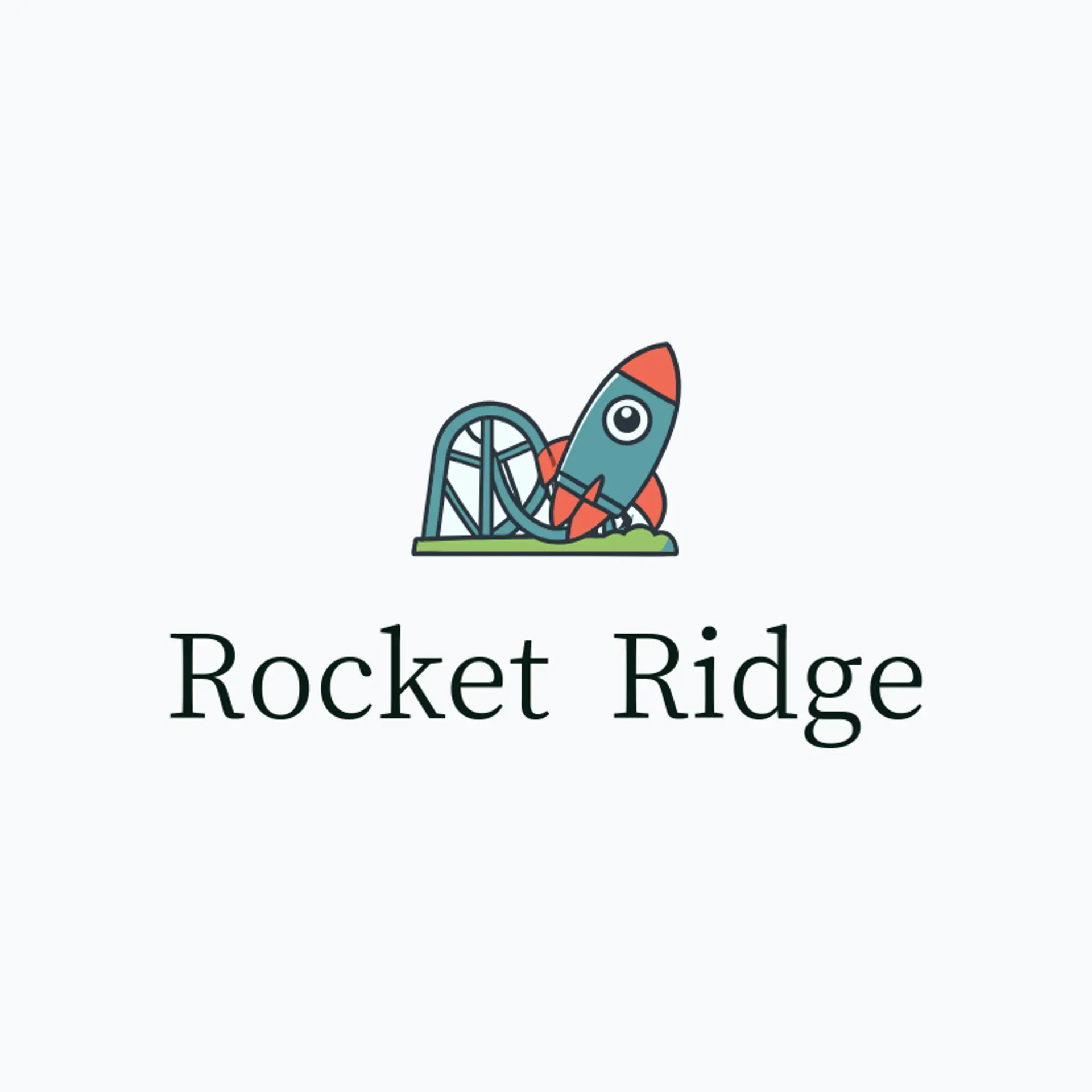 Rocket Ridge logo for theme park