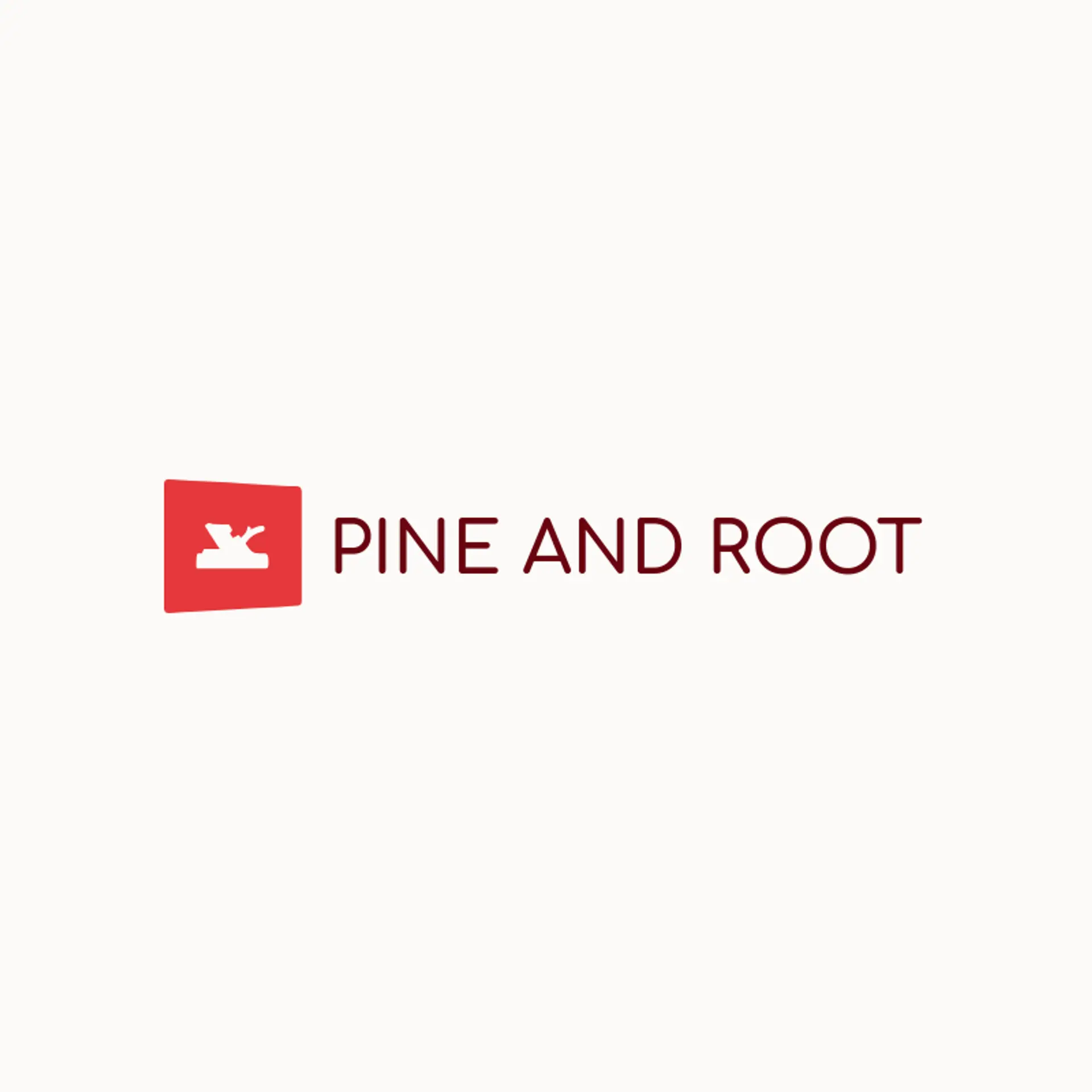 Pine and Root logo for wood
