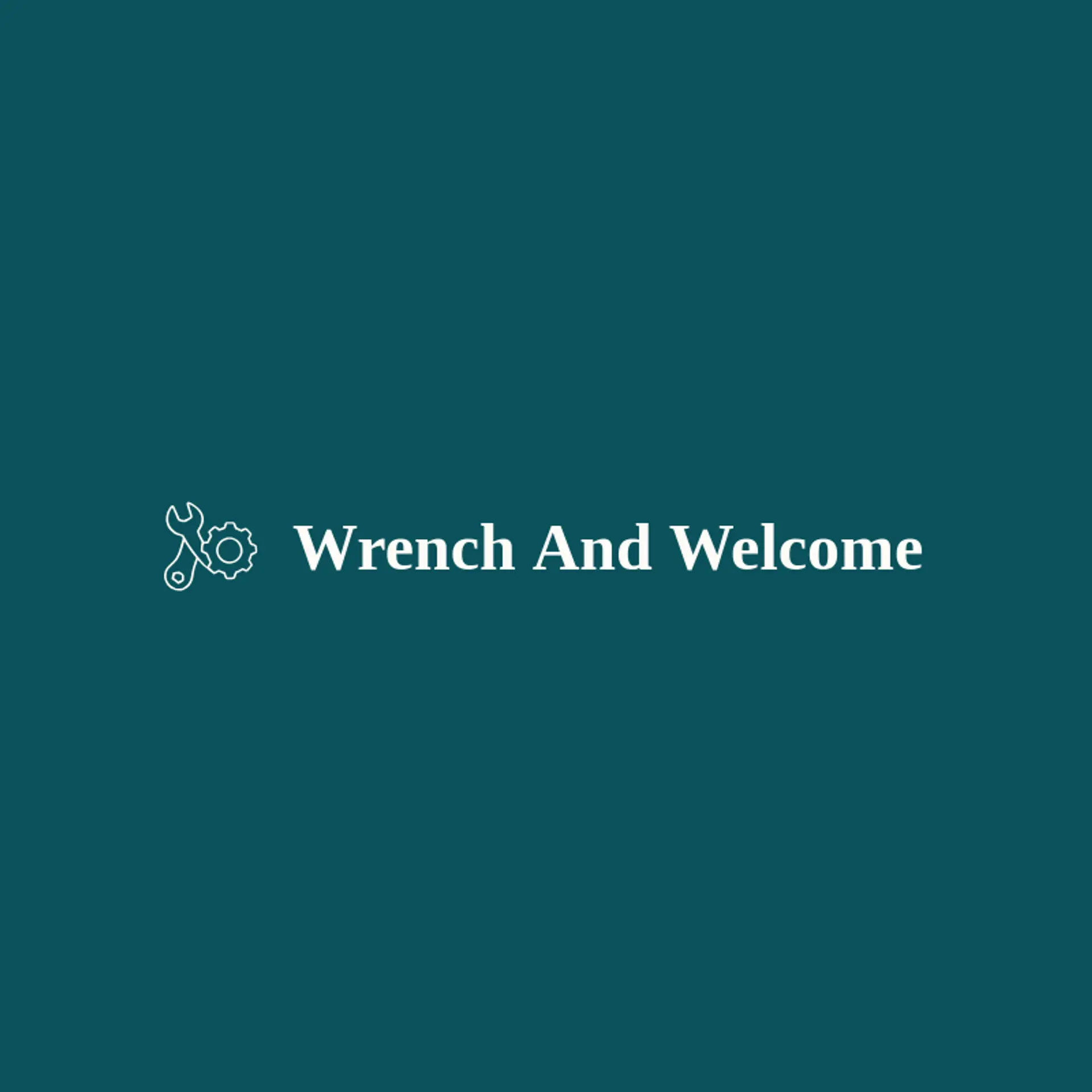 Wrench and Welcome logo for repair
