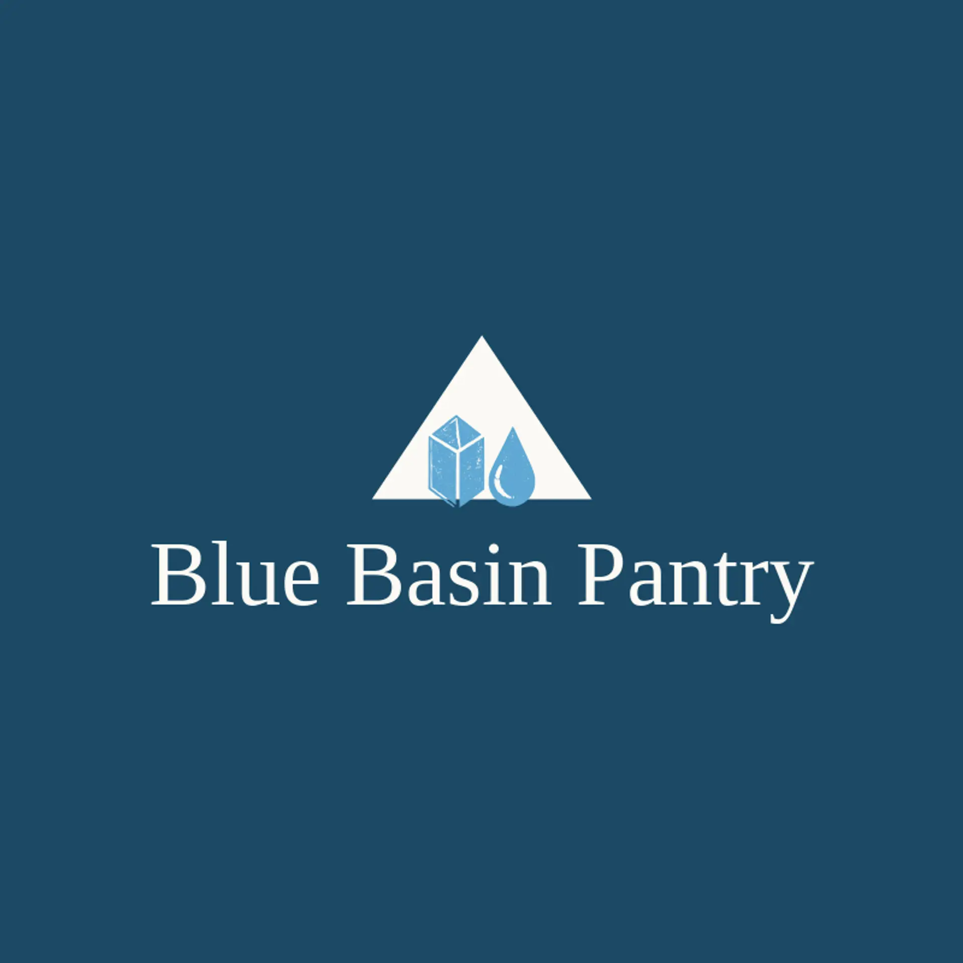 Blue Basin Pantry logo for salt