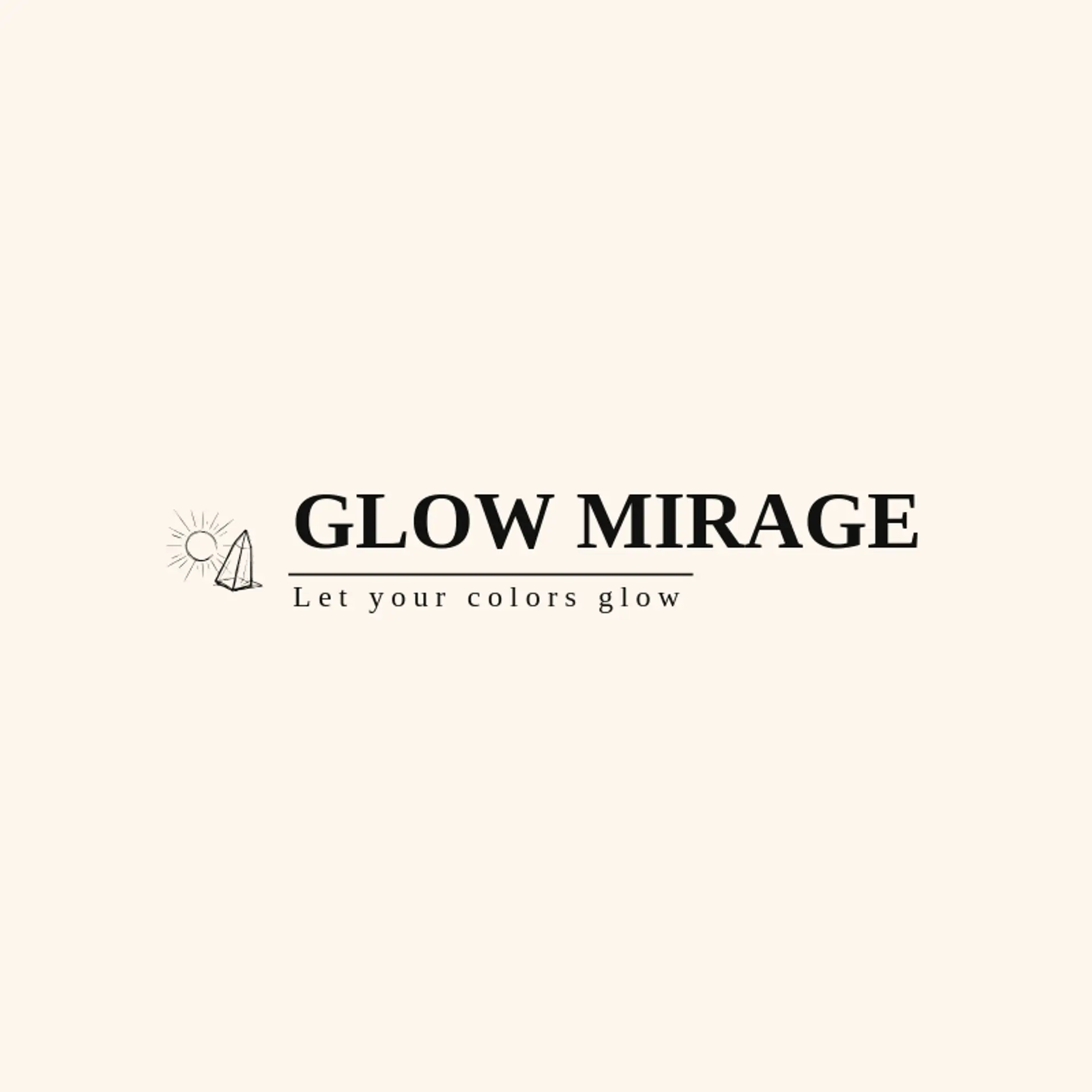 Glow Mirage logo for glow