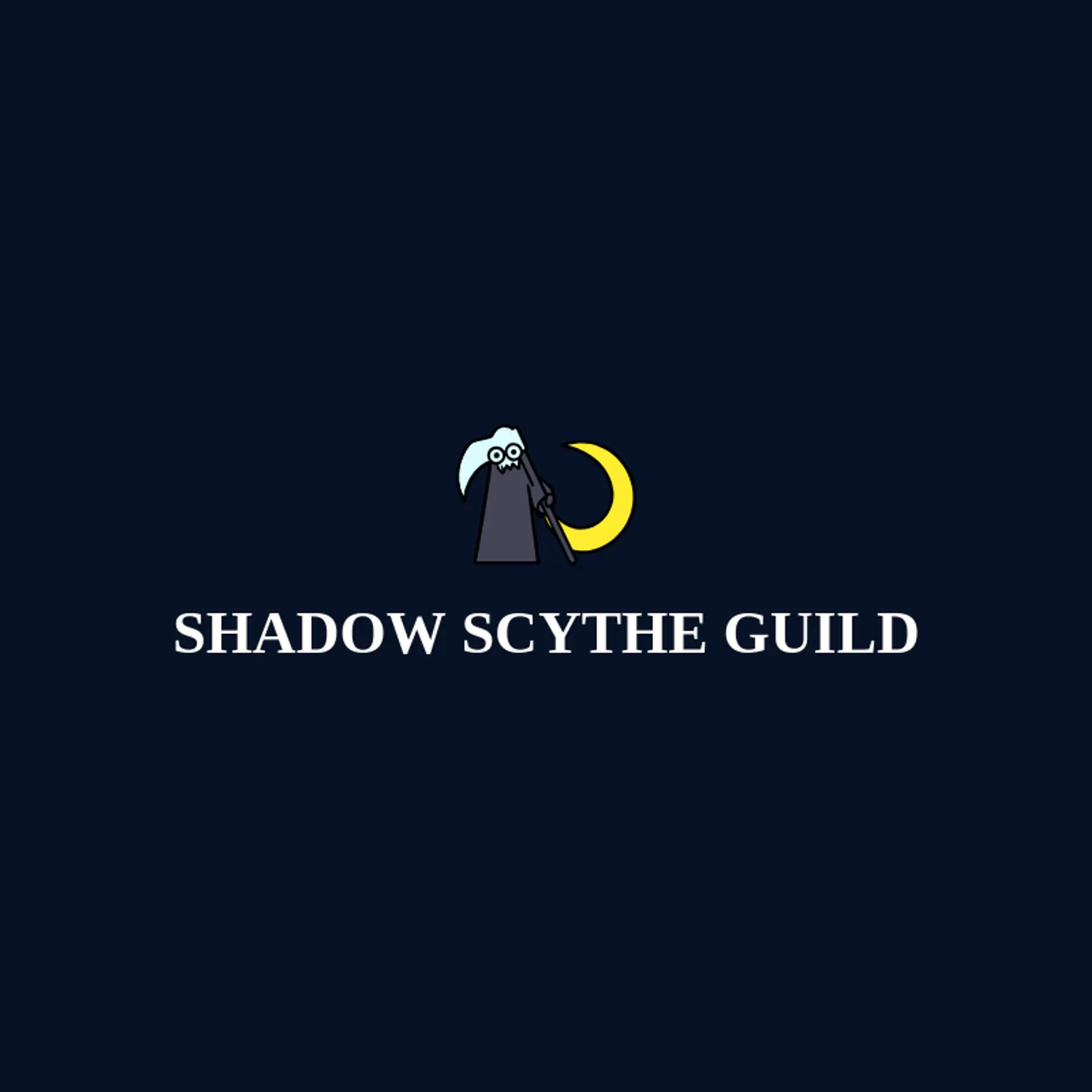 Shadow Scythe Guild logo for grim reaper